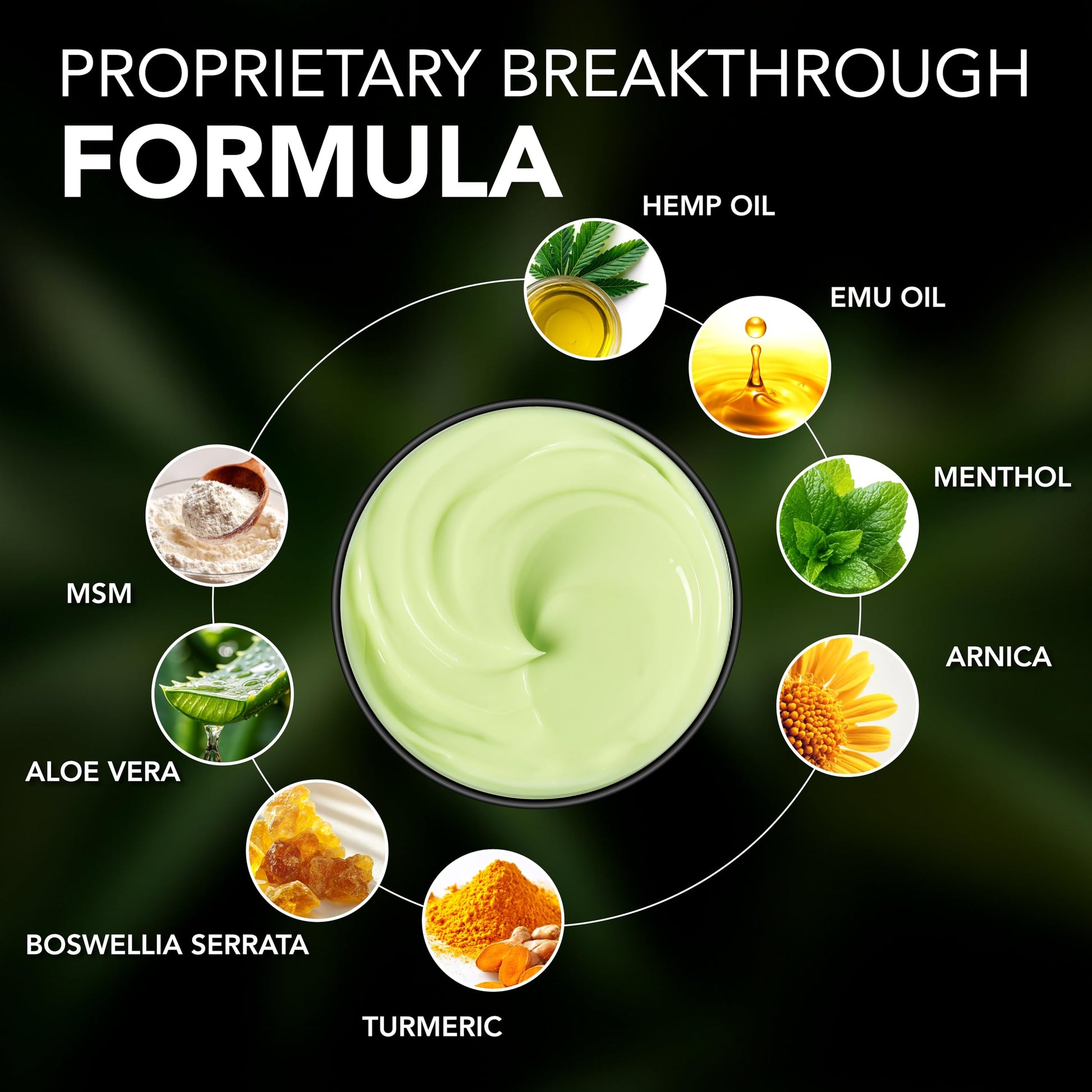 Hemp Cream Maximum Strength with Glucosamine, Arnica, Turmeric, MSM - Natural Hemp Oil Gel Rub - Fast Absorption, Non-Greasy - Advanced Formula - Formulated in USA - 4 FL OZ Arvesa uk supplements