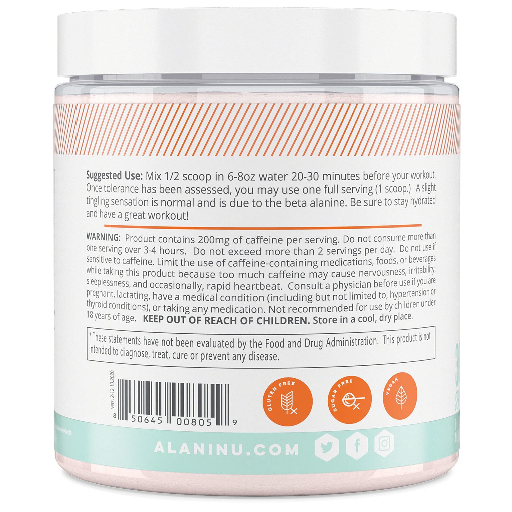 Alani Nu Pre Workout Powder | Amino Energy Boost | Endurance Supple Alani Nu uk supplements