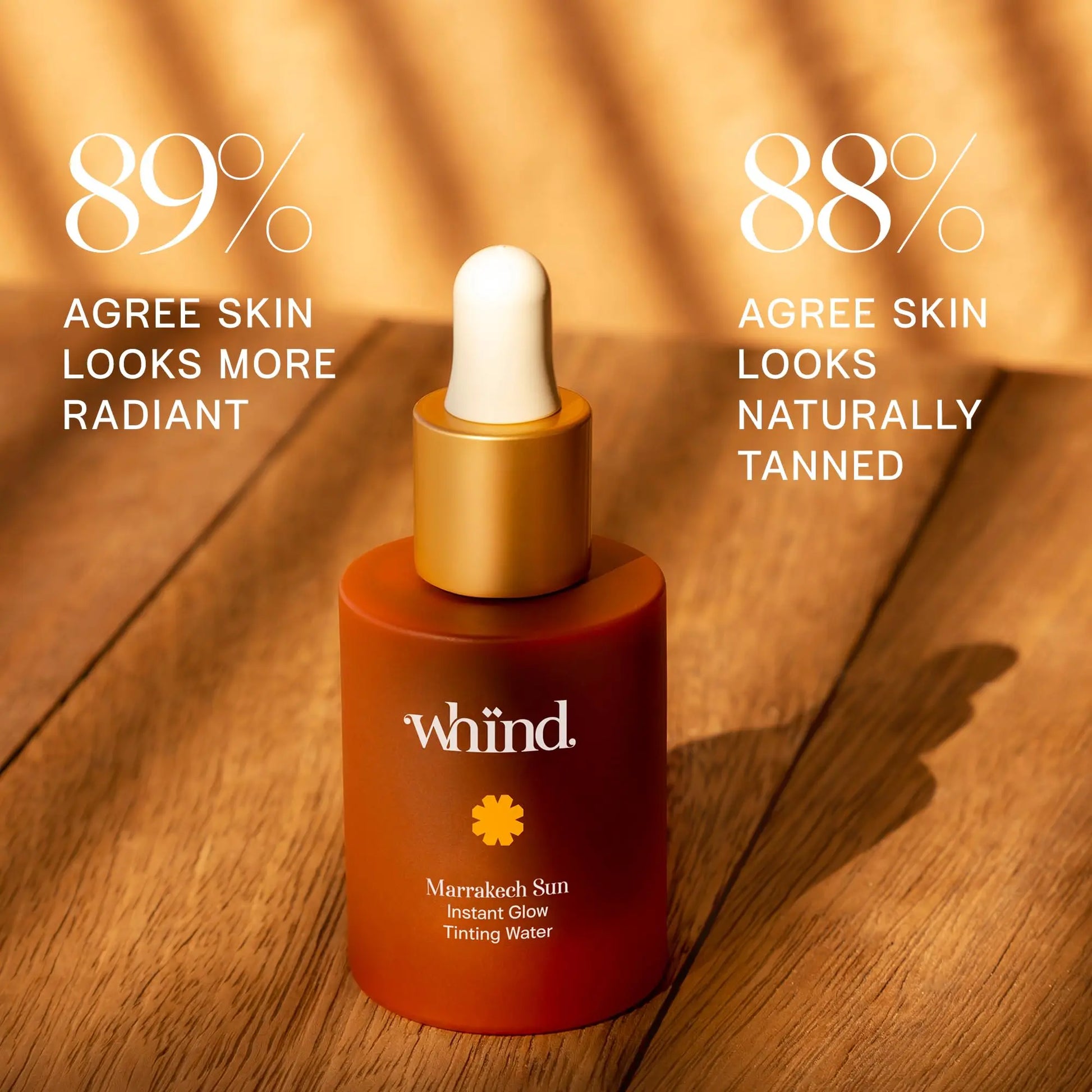 WHIND Marrakech Sun Tinting Water – Lightweight Self-Tanning Drops with Hyaluronic Acid & Glycerin for a Buildable Natural Glow – 30ml WHIND uk supplements