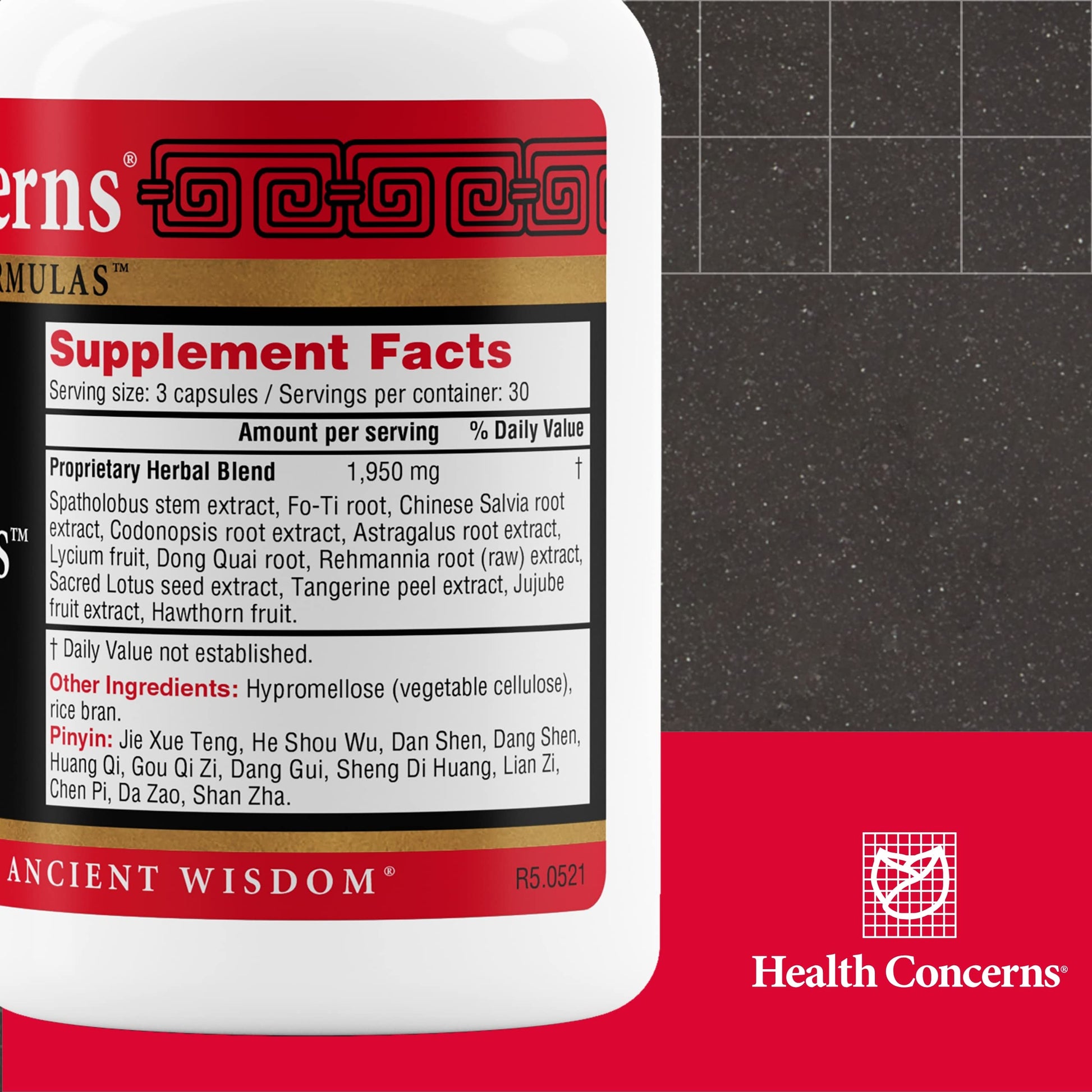 Health Concerns Marrow Plus – Bone Marrow & Blood Generation Herbal Supplement – Chinese Herbal Formula for Anemia, & Circulation Support – Astragus, Salvia, & Tangerine Extracts – 90 Capsules Health Concerns uk supplements