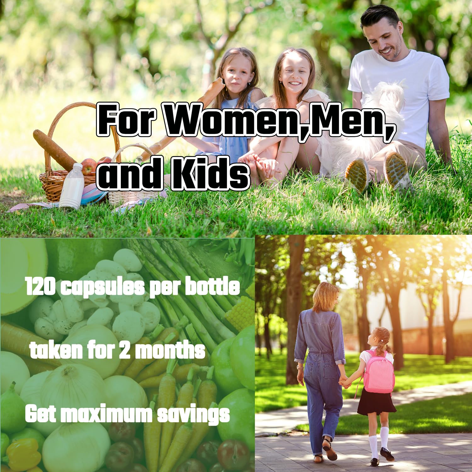 Fruits and Veggies Supplement, 36 Fruits & Vegetables with 24 Essential Vitamins, Minerals & Trace Elements,High in Fiber for Digestion & Constipation Relief,Daily Nutritional Support,120 Capsules aegabe uk supplements