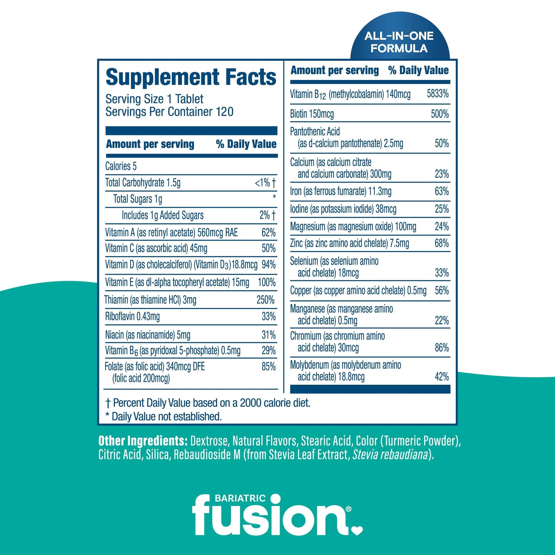 Bariatric Fusion Bariatric Multivitamin with Iron Complete Chewable | Tropical Flavor | Post Bariatric Vitamins Bariatric Fusion uk supplements