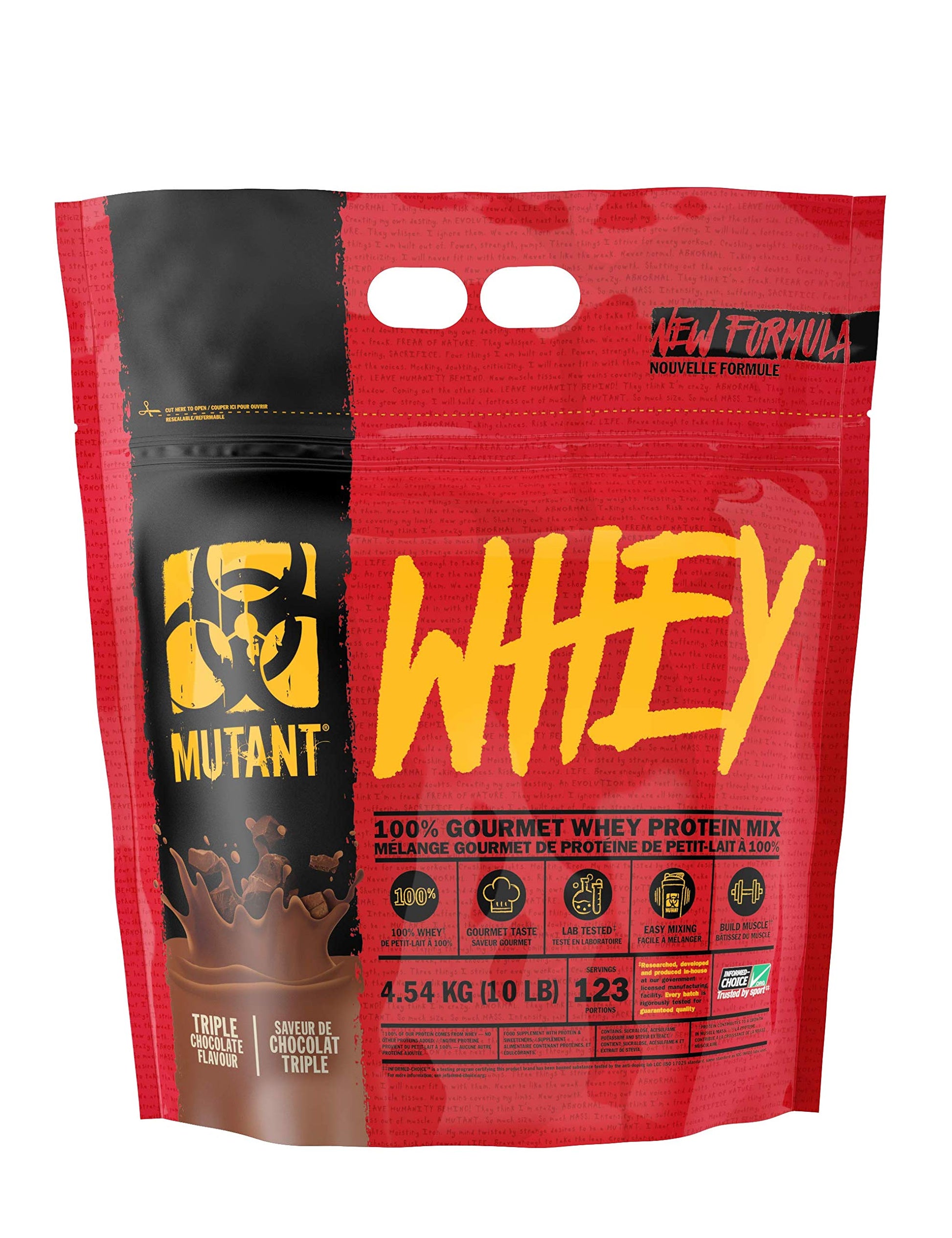 Mutant Whey – 100% Whey Protein Powder, Gourmet Taste, 22g of Protein, 10.4 g EAAs, 5 g BCAAs Mutant uk supplements