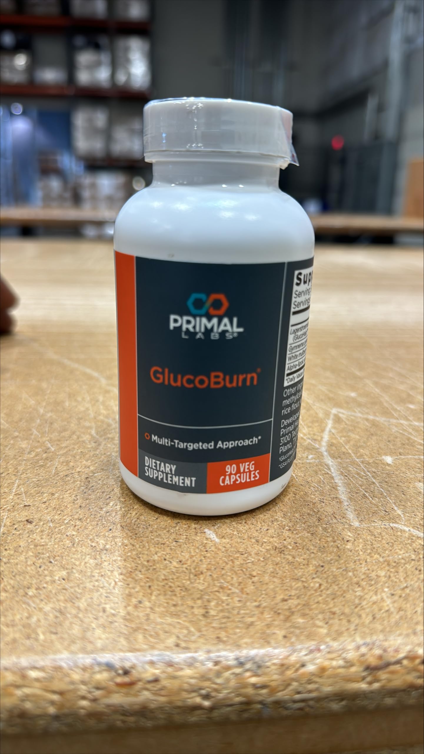 Primal Labs GlucoBurn Support Supplement with White Mulberry Leaf Extract and Alpha Lipoic Acid, 90 Veg capsules Primal Labs uk supplements