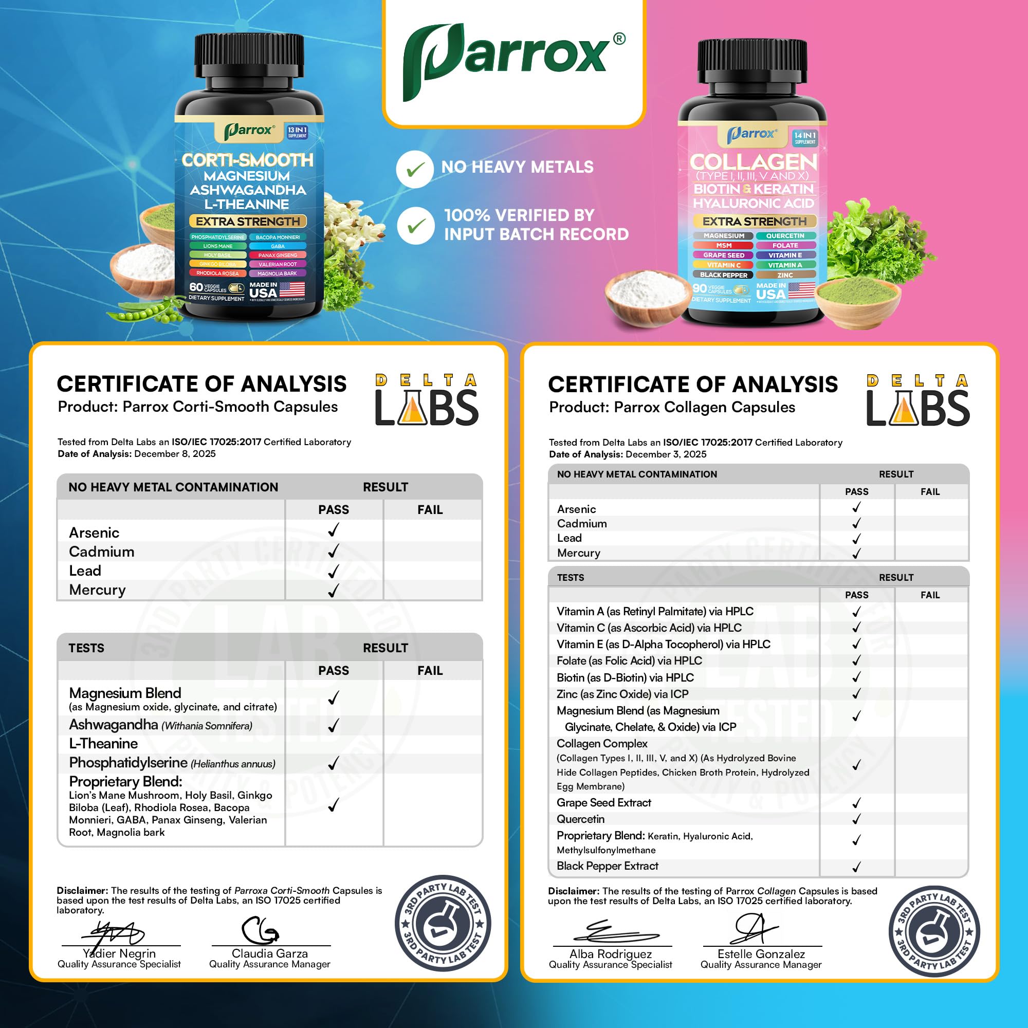 Parrox Shining Serenity Set, Cortisol Support with Ashwagandha, L-Theanine, Magnesium, Lions Mane, GABA, Bacopa Monnieri, Collagen I, II, III, V, X, Folate, Biotin, Keratin, Hyaluronic Acid, Quercetin Parrox uk supplements