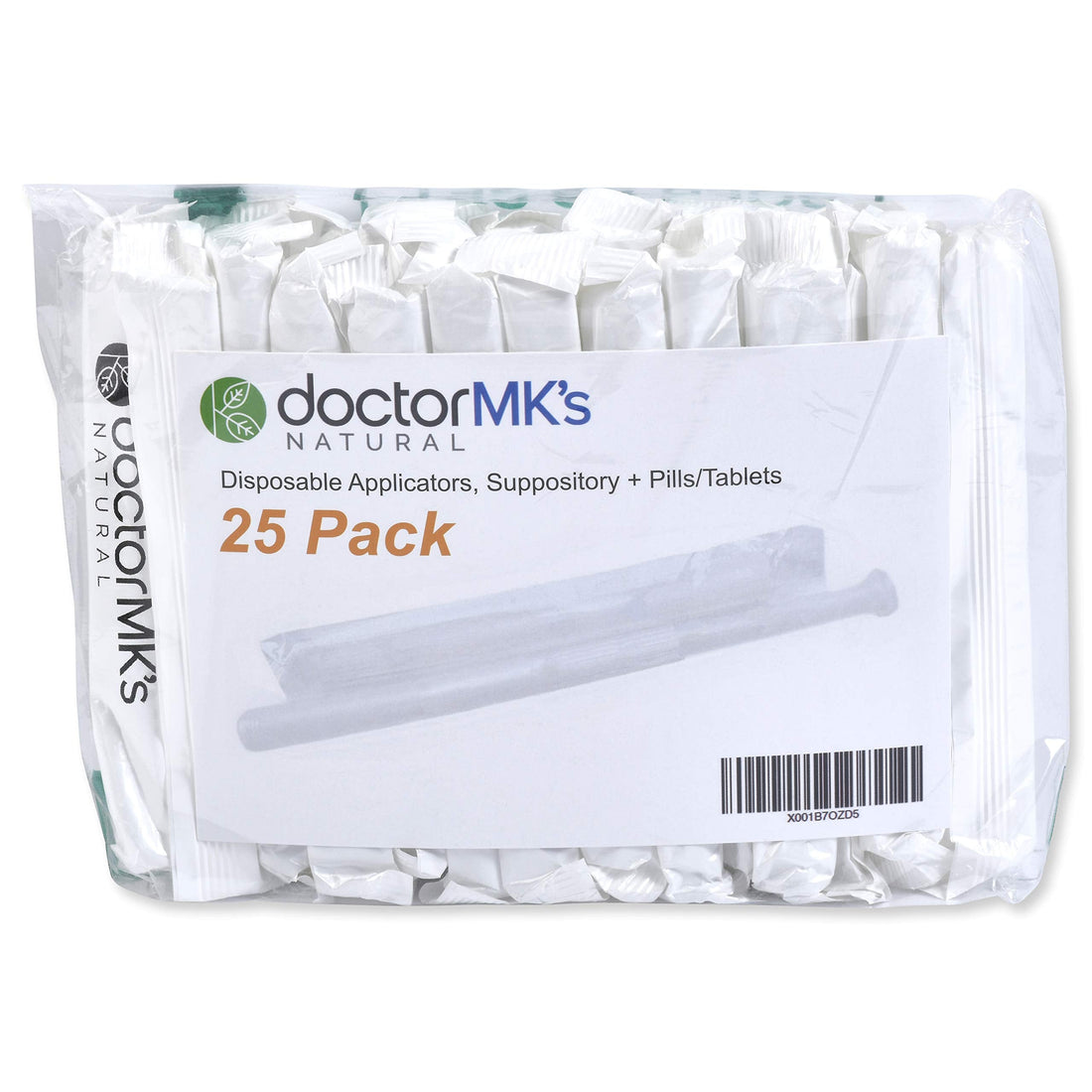 Suppository Applicators (25-Pack), Fits Most Suppositories, Pills and Tablets, Individually Wrapped doctor MK's NATURAL uk supplements