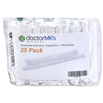 Suppository Applicators (25-Pack), Fits Most Suppositories, Pills and Tablets, Individually Wrapped doctor MK's NATURAL uk supplements