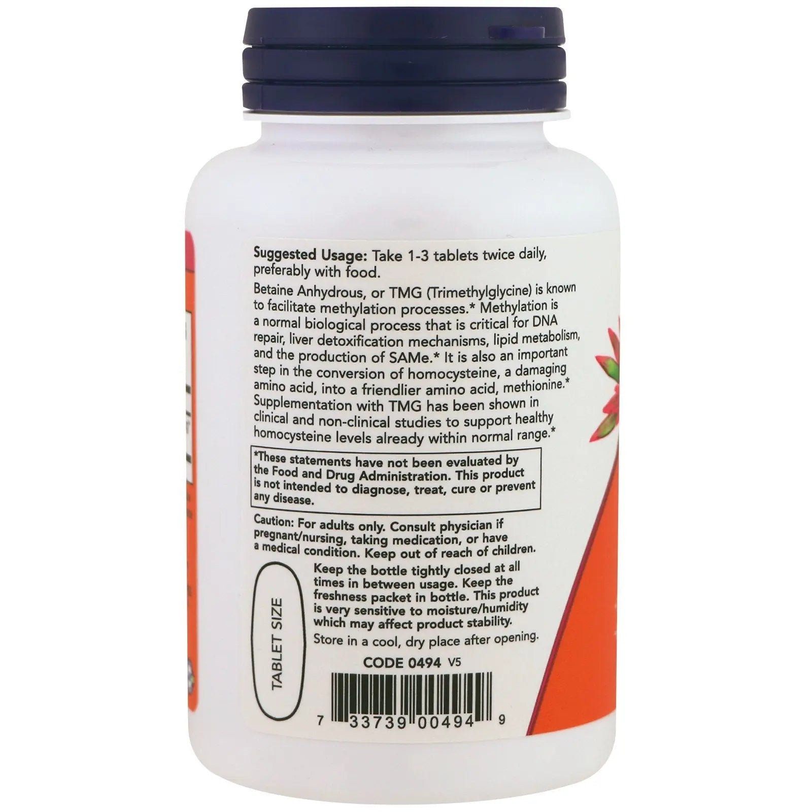 NOW TMG 1000mg, 100 Count (Pack of 2) NOW Foods uk supplements