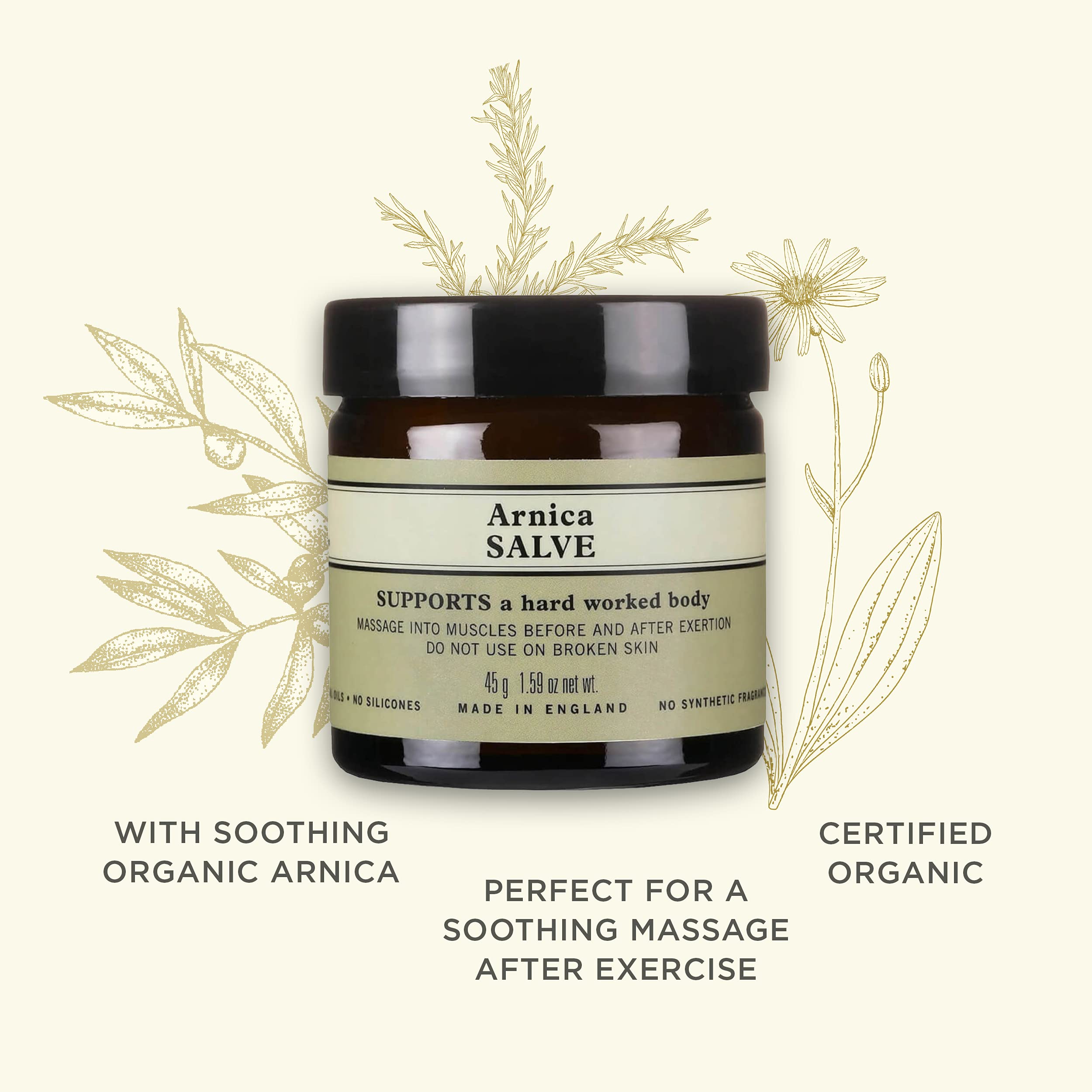 Neal's Yard Arnica Salve with Nourishing Oils & Soothing Beeswax for Sore Muscles, Aches & Stiffness, Vegetarian Approved, Cruelty Free,1.59 oz Neal's Yard Remedies uk supplements