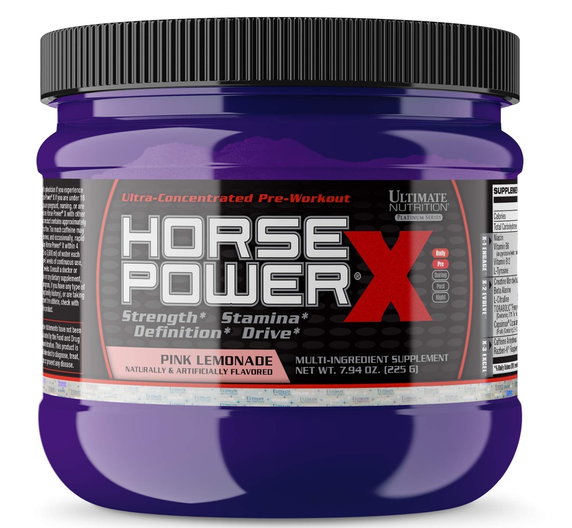 Ultimate Nutrition Horse Power X, Concentrated Pre Workout Supplement, Creatine Ultimate Nutrition uk supplements