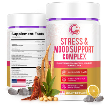 LEGRANO Cortisol Manager Supplements for Women & Men with Ashwagandha, L-Theanine, Magnesium Glycinate, Rhodiola, Ginseng – Cortisol Reducer & Adrenal Support – 90 Capsules – Calm, Focus, Balance LEGRANO uk supplements