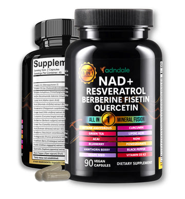 Adndale Liposomal NAD Supplement. Longevity Formula NMN Supplement Alternative. 90CT Advanced NAD+ Resveratrol Adndale uk supplements