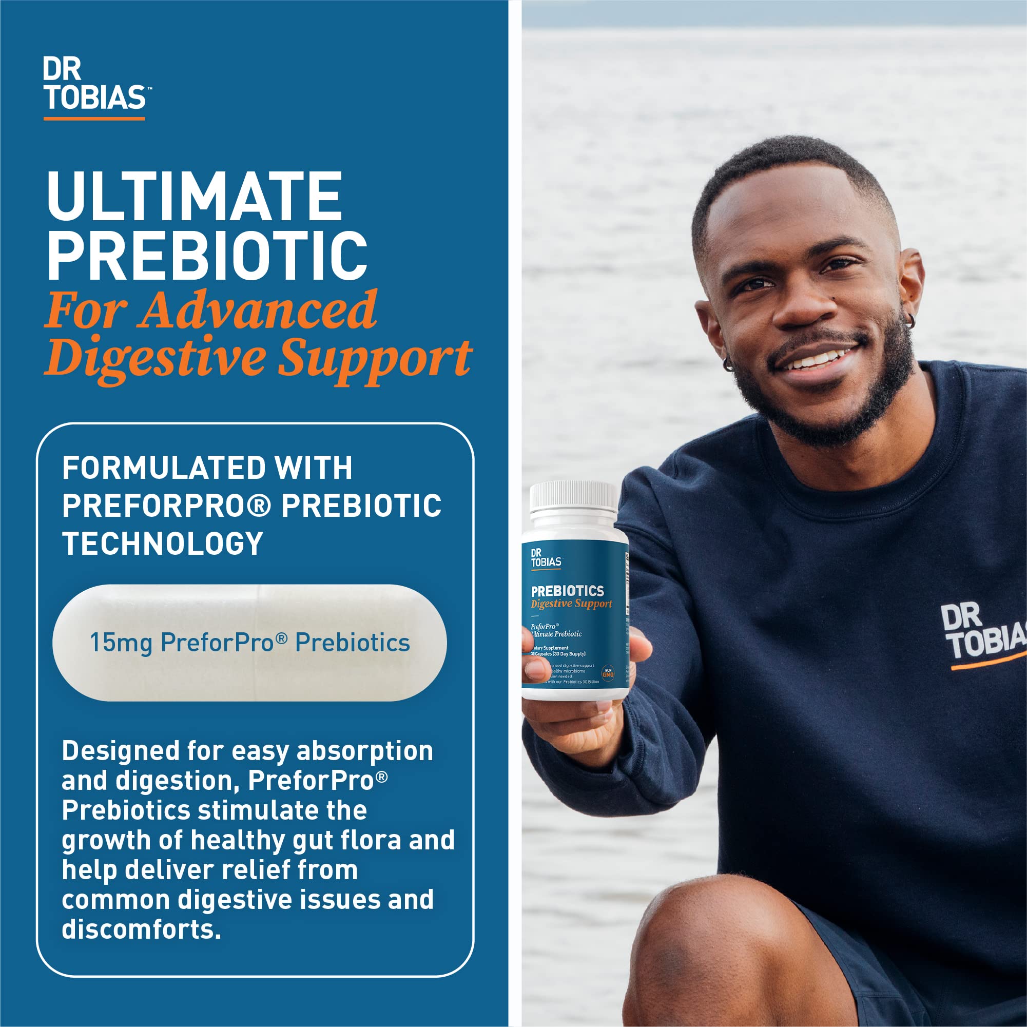 Dr. Tobias Prebiotics, Supports Digestion & Gut Health, Feed Good Probiotic Bacteria Dr. Tobias uk supplements