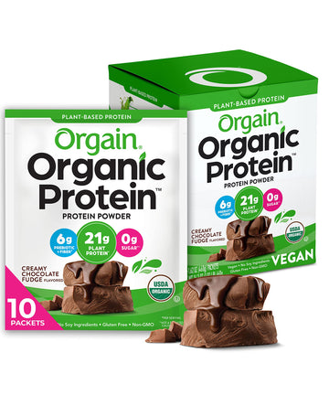 Orgain Organic Vegan Protein Powder, Chocolate Fudge - 21g Plant Based Protein, Gluten Orgain uk supplements