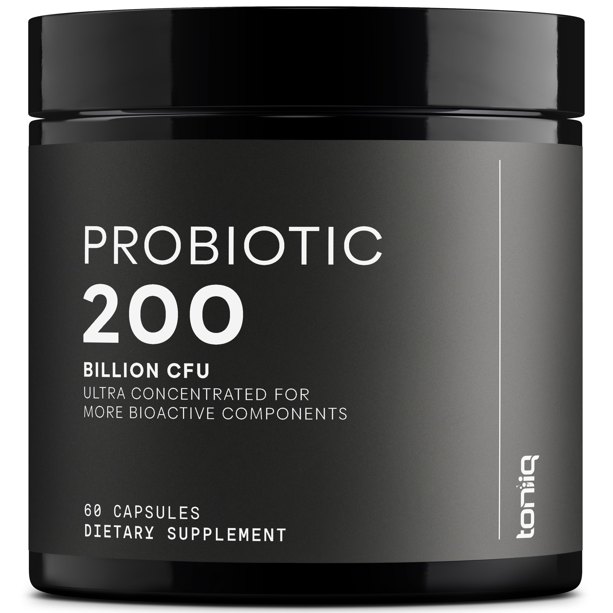 Toniiq 200 Billion CFU Probiotic Supplement 30 Verified Third-Party Tested Strains - Fully Shelf-Stable Probiotics Formula with Prebiotic Blend - Extended Release Capsules Toniiq uk supplements