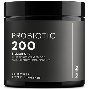 Toniiq 200 Billion CFU Probiotic Supplement 30 Verified Third-Party Tested Strains - Fully Shelf-Stable Probiotics Formula with Prebiotic Blend - Extended Release Capsules Toniiq uk supplements