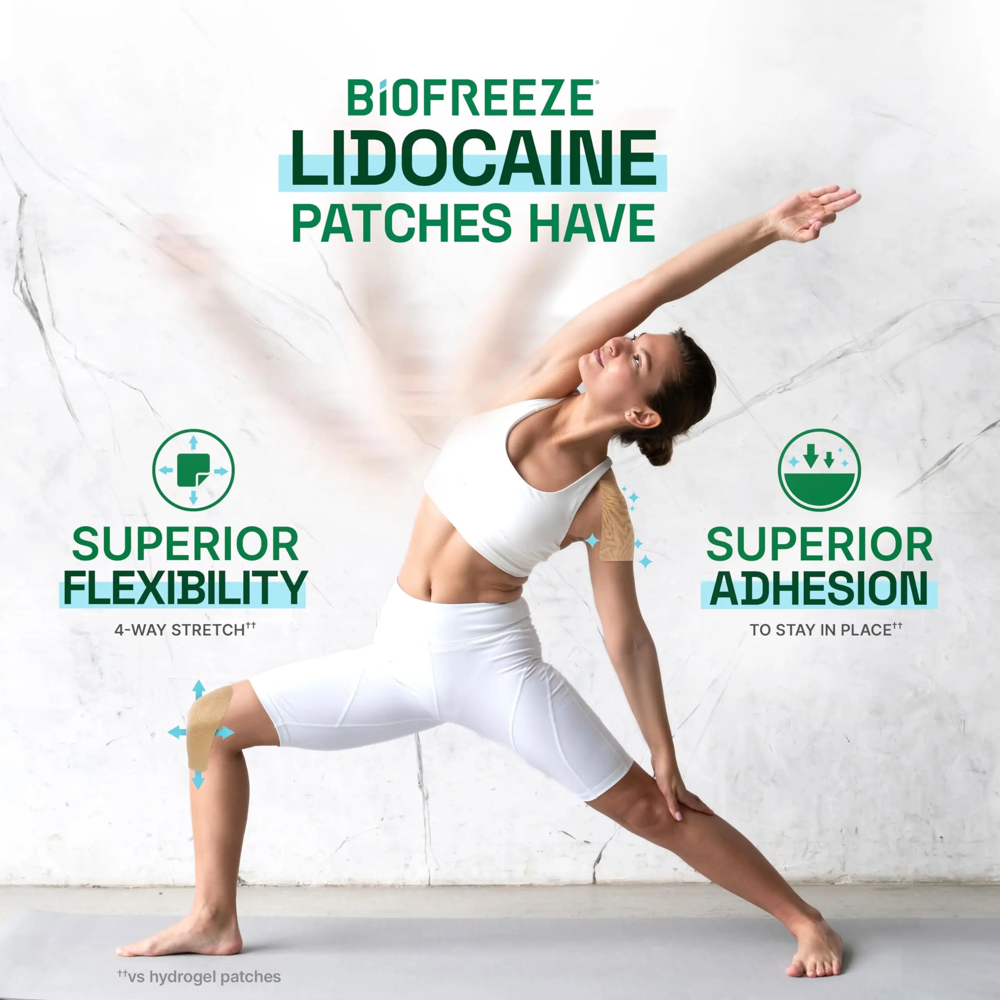 Biofreeze Ultraflex Maximum Strength 4% Lidocaine Patches, Non-Menthol, Flexible Pain Relief Patch for Lower Back, Lidocaine Patch for Neck, Knee, Shoulder, 4 Large Pain Patches Biofreeze uk supplements