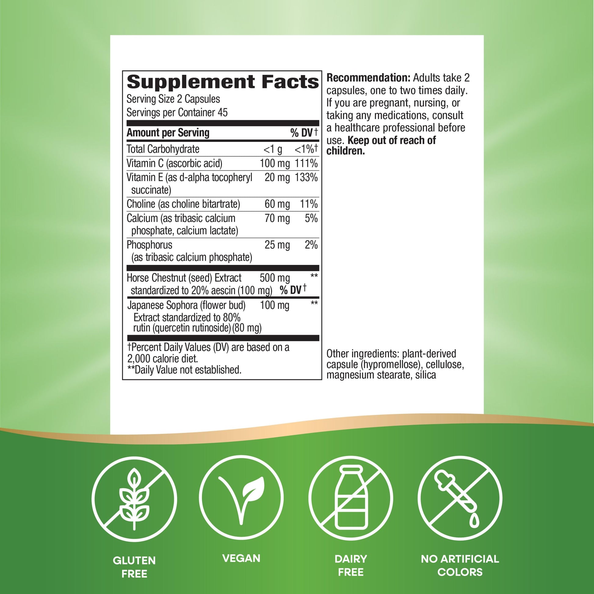 Nature's Way Premium Hem-Care, Unique Vein Health Blend*, 90 Capsules Nature's Way uk supplements
