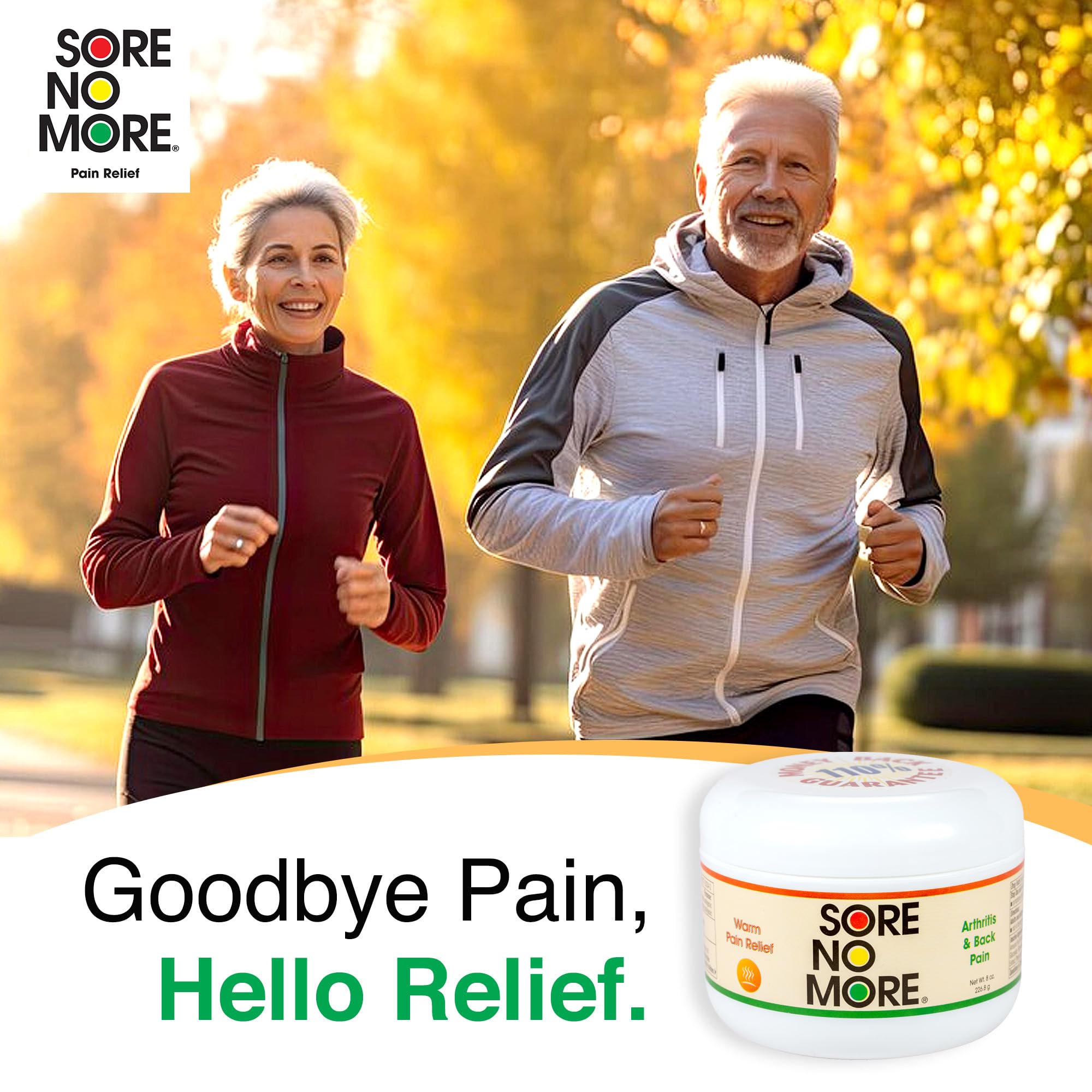 Sore No More Warm Arthritis Pain Relief Cream – Targeted Reliever for Back, Neck, Hands & Feet – Soothing & Fast-Acting Formula for Aches and Pains – Non-Greasy with Orange Aroma – 8 oz Sore No More uk supplements
