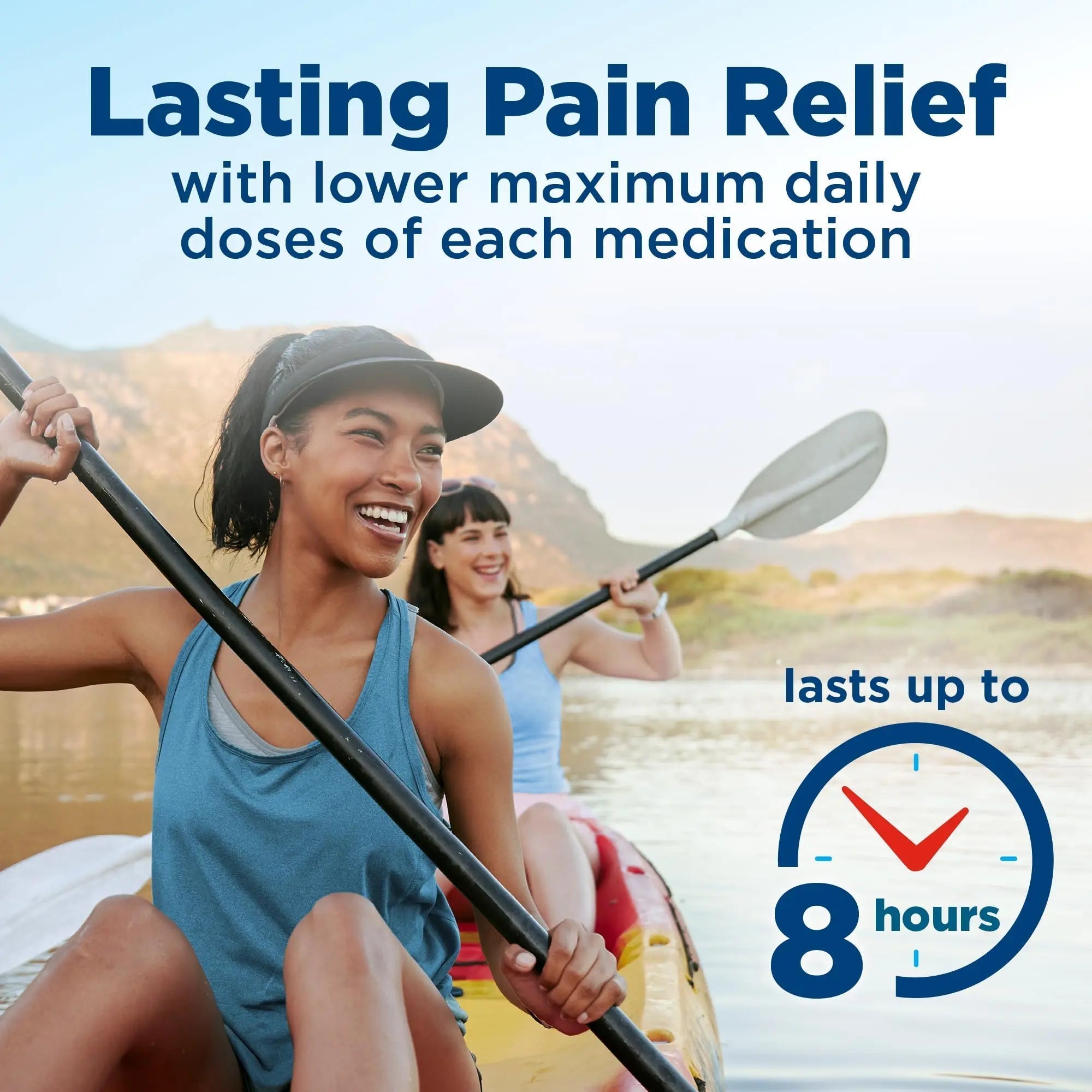 Amazon Basic Care Dual Action Acetaminophen 250 mg and Ibuprofen (NSAID) 125 mg Tablets, Pain Reliever for Headache, Backache, Menstrual Pain, Arthritis Pain Relief, 216 Count Amazon Basic Care uk supplements