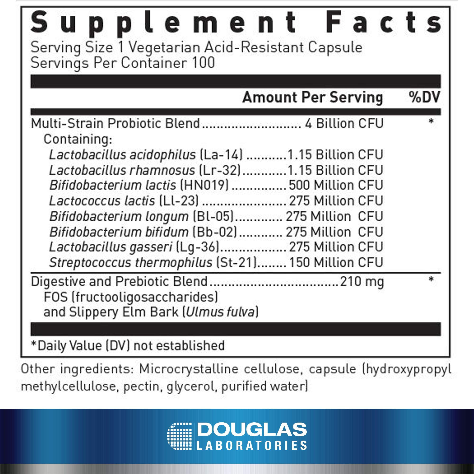 Douglas Laboratories | Multi-Probiotic 4 Billion | Support for Gastrointestinal and Immune Health* | 100 Capsules Douglas Laboratories uk supplements