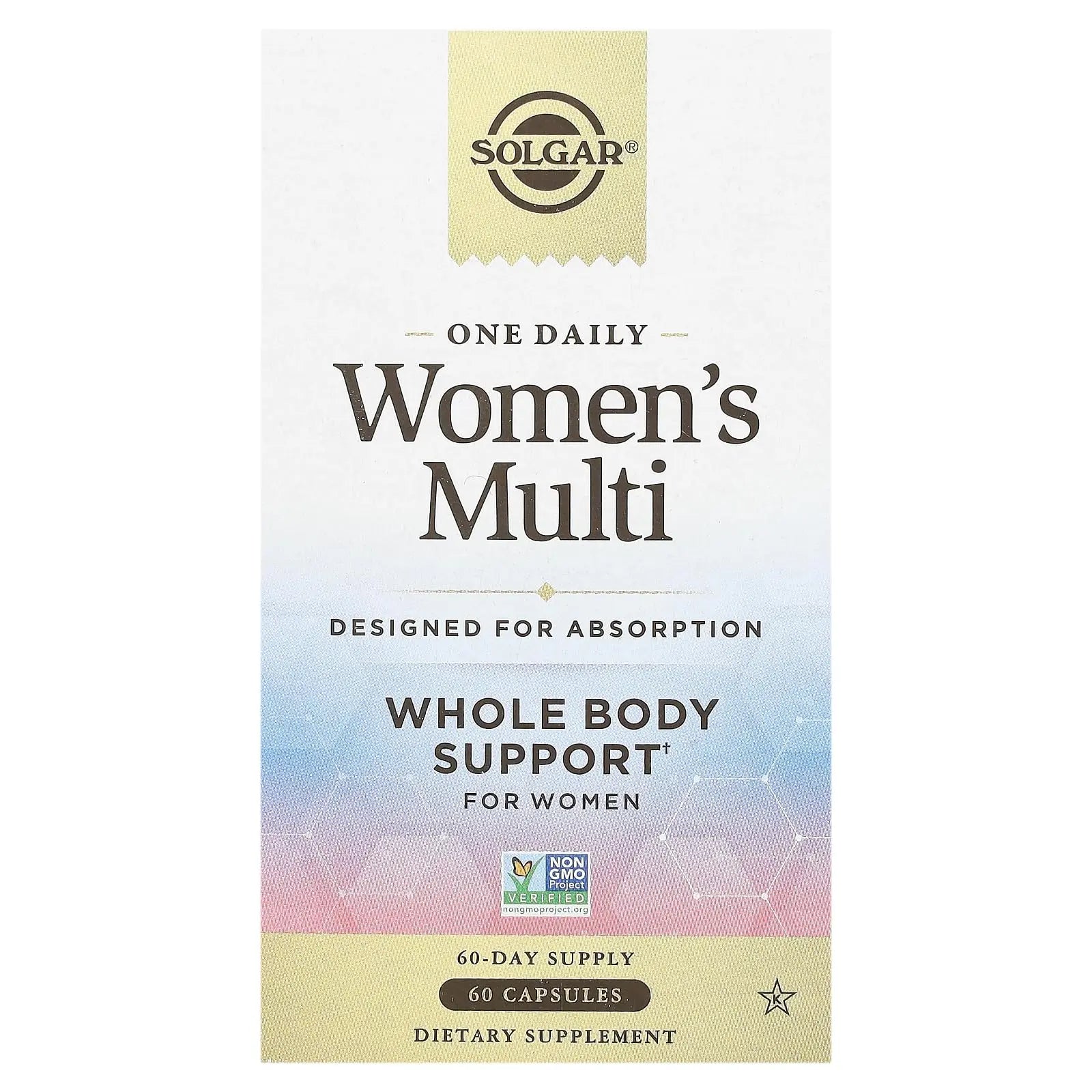 Solgar One Daily Women's Multi Whole Body Support Highly Absorbable Delayed Release Vitamin for Women, Supplement for Immune, Heart, Energy Solgar uk supplements