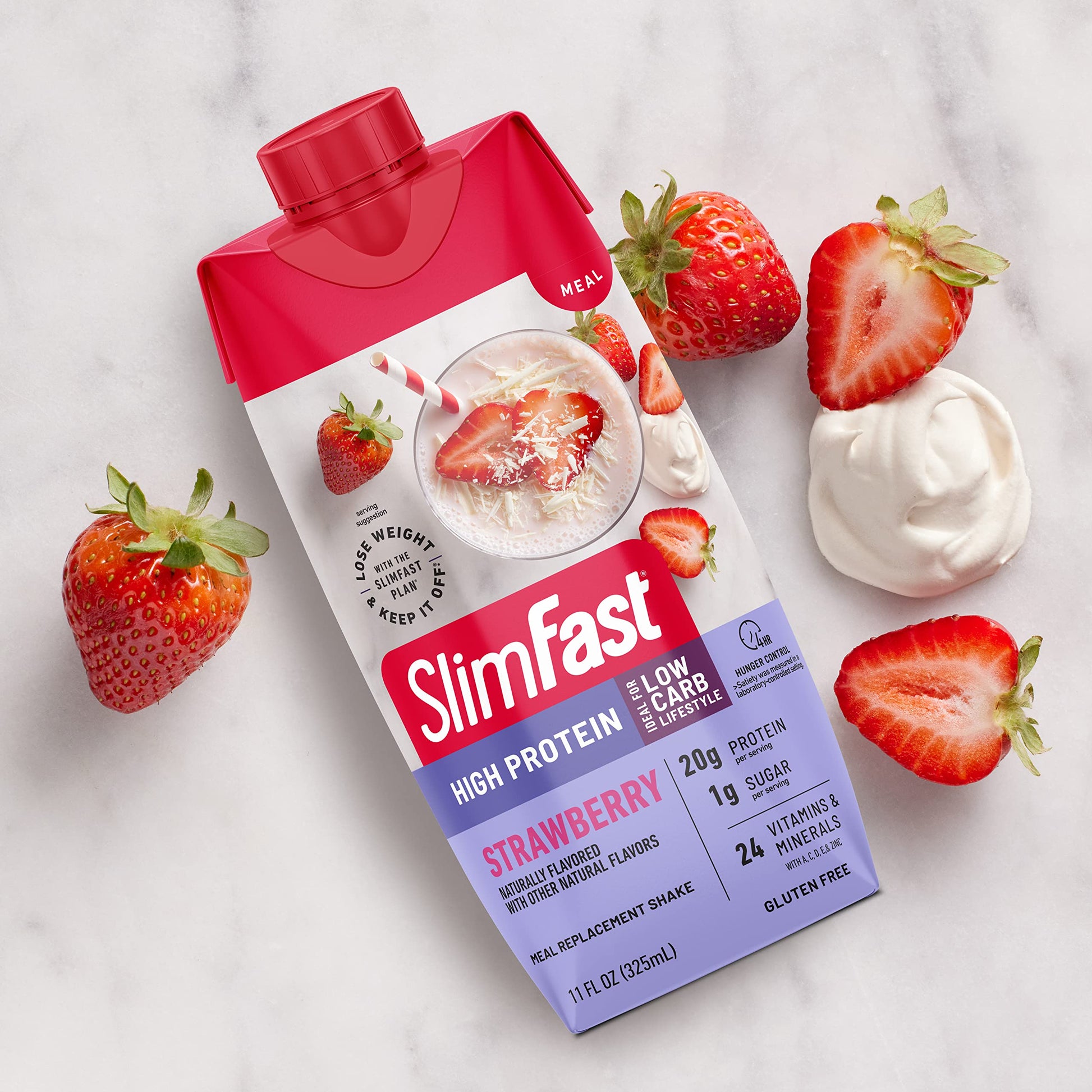 SlimFast Protein Shake, Strawberry- 20g Protein, Meal Replacement Shake Ready to Drink SlimFast uk supplements