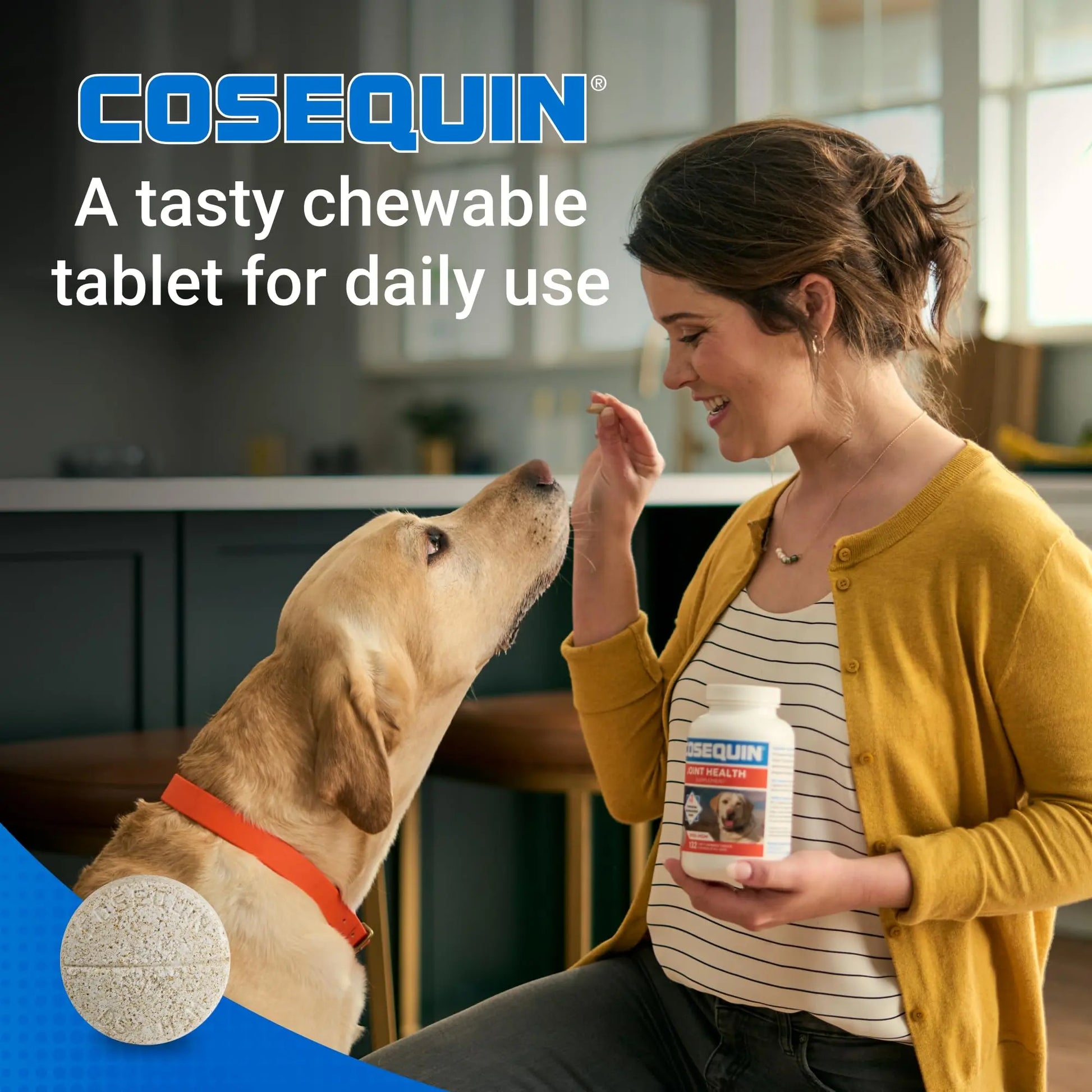 Nutramax Laboratories Cosequin Maximum Strength Joint Health Supplement for Dogs - With Glucosamine, Chondroitin, and MSM, 2 Pack, 264 Total Chewable Tablets Nutramax Laboratories uk supplements