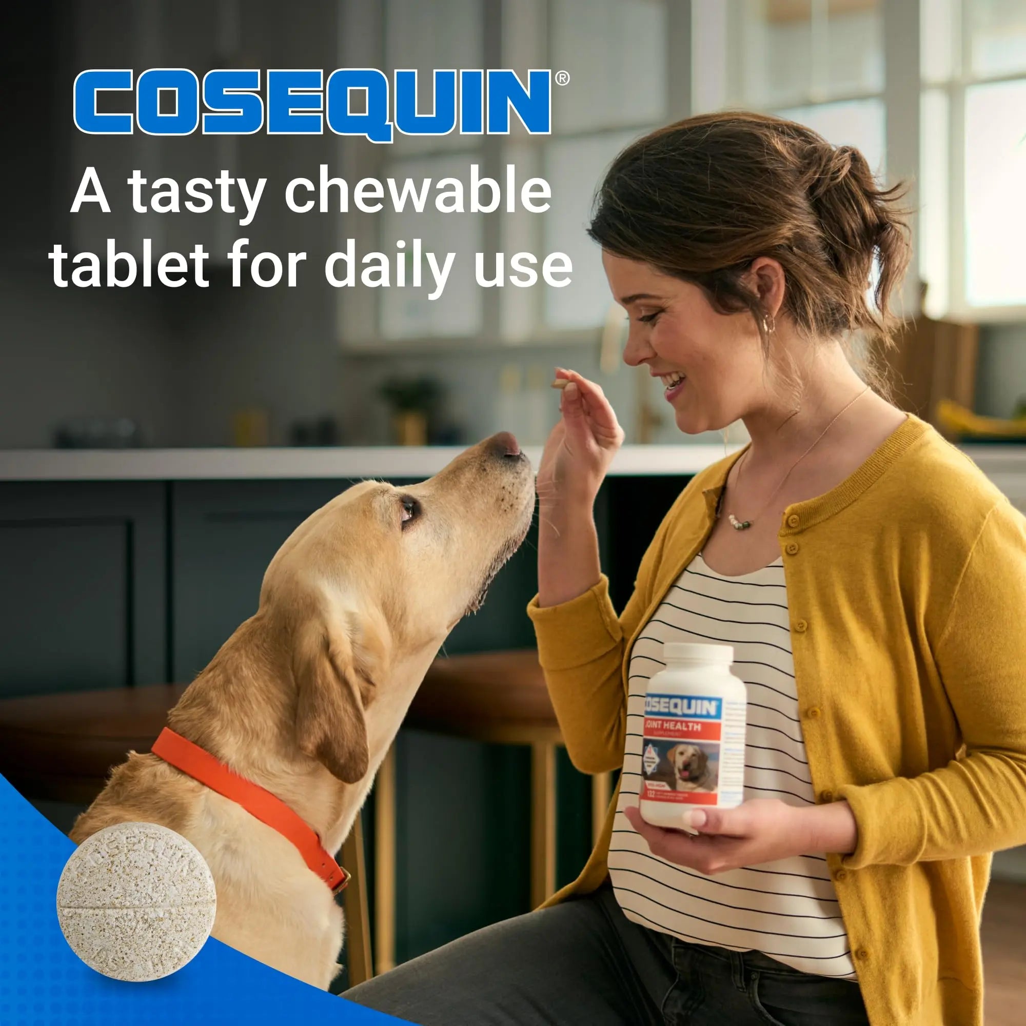 Nutramax Laboratories Cosequin Maximum Strength Joint Health Supplement for Dogs - With Glucosamine, Chondroitin, and MSM, 2 Pack, 264 Total Chewable Tablets Nutramax Laboratories uk supplements