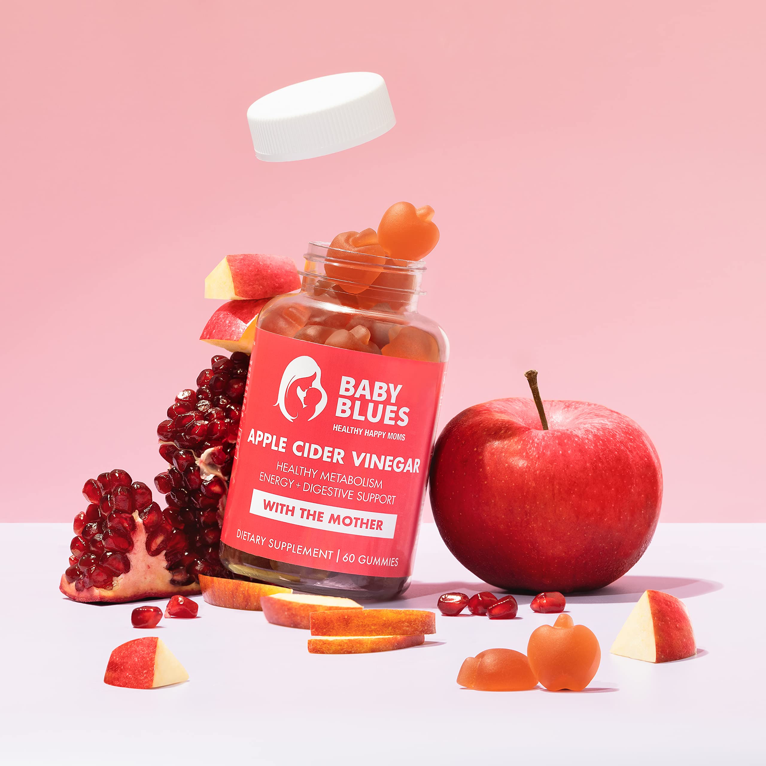 Baby Blues Apple Cider Vinegar Gummies - Vegan, Non-GMO & Gluten-Free, Postpartum Dietary Supplement Baby Blues uk supplements
