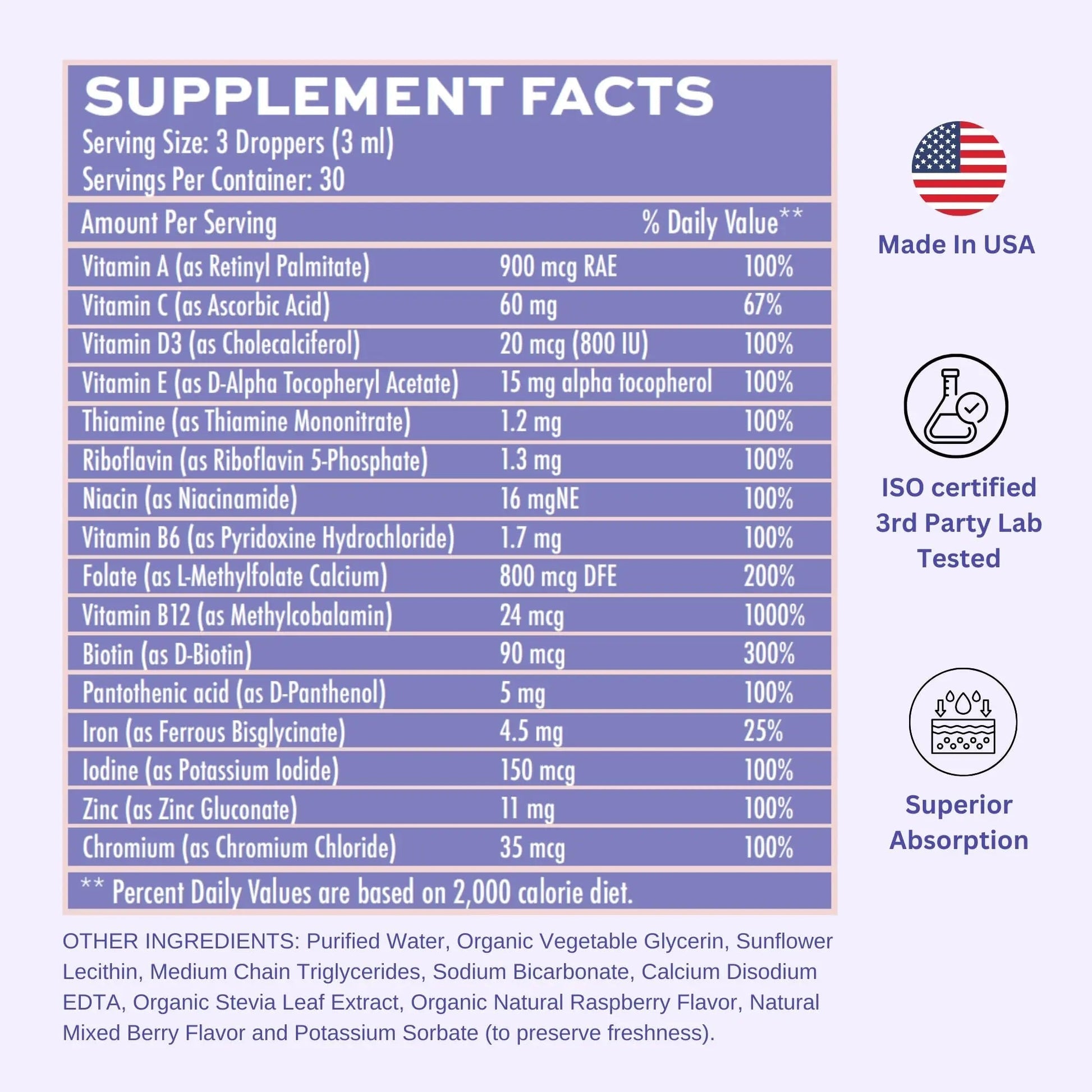 Vitaminally Women's Multivitamin liposomal Liquid Drops with Iron | 30 Day Supply | 3 FL Oz | Non-GMO | Gluten Free | Supports Overall Health, Energy and Beauty Vitaminally uk supplements
