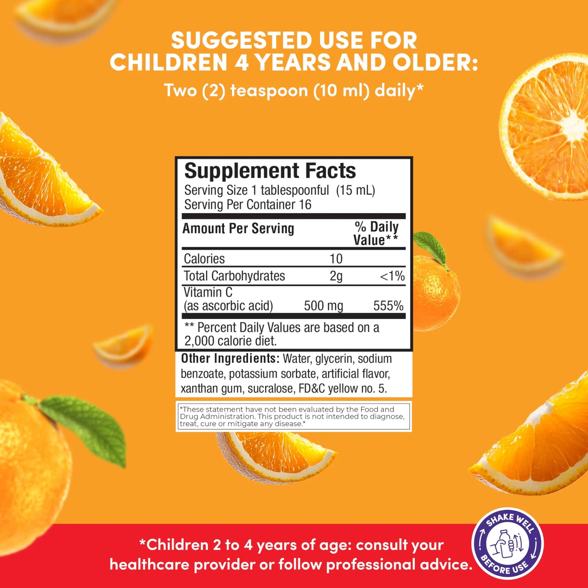 GirafKids Multivitamin Syrup + Liquid Vitamin C Bundle for Kids Ages 4+ | Omega-3, Beta Glucan, Folic Acid & Antioxidant Support | Peach & Orange Flavors PHARMADEL uk supplements