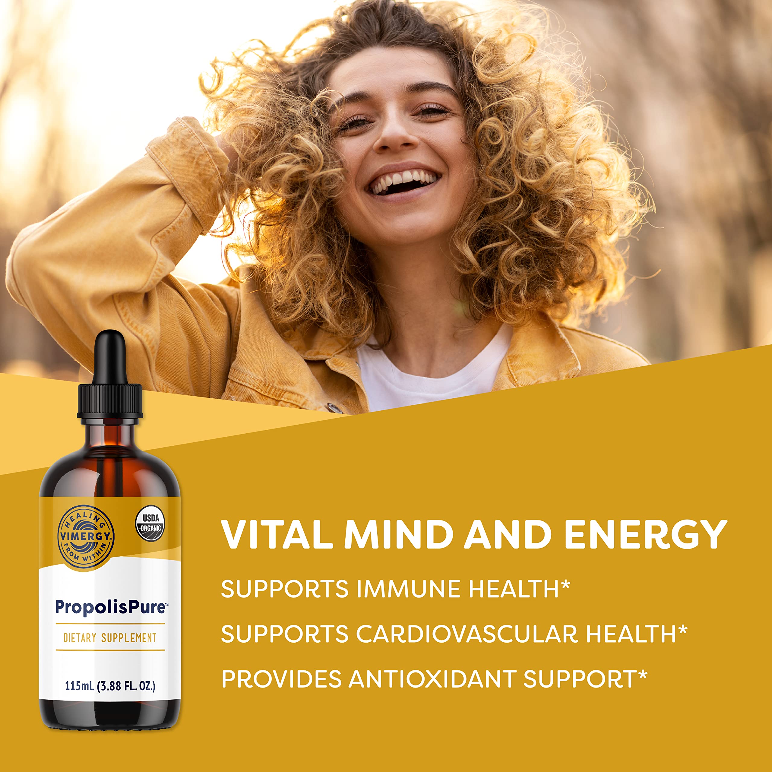 Vimergy PropolisPure® – Supports Immune and Respiratory Health* – Benefits Oral Health* – USDA Certified Organic, Kosher, Paleo-Friendly, Gluten-Free – 115 mL (57 Servings) Vimergy uk supplements