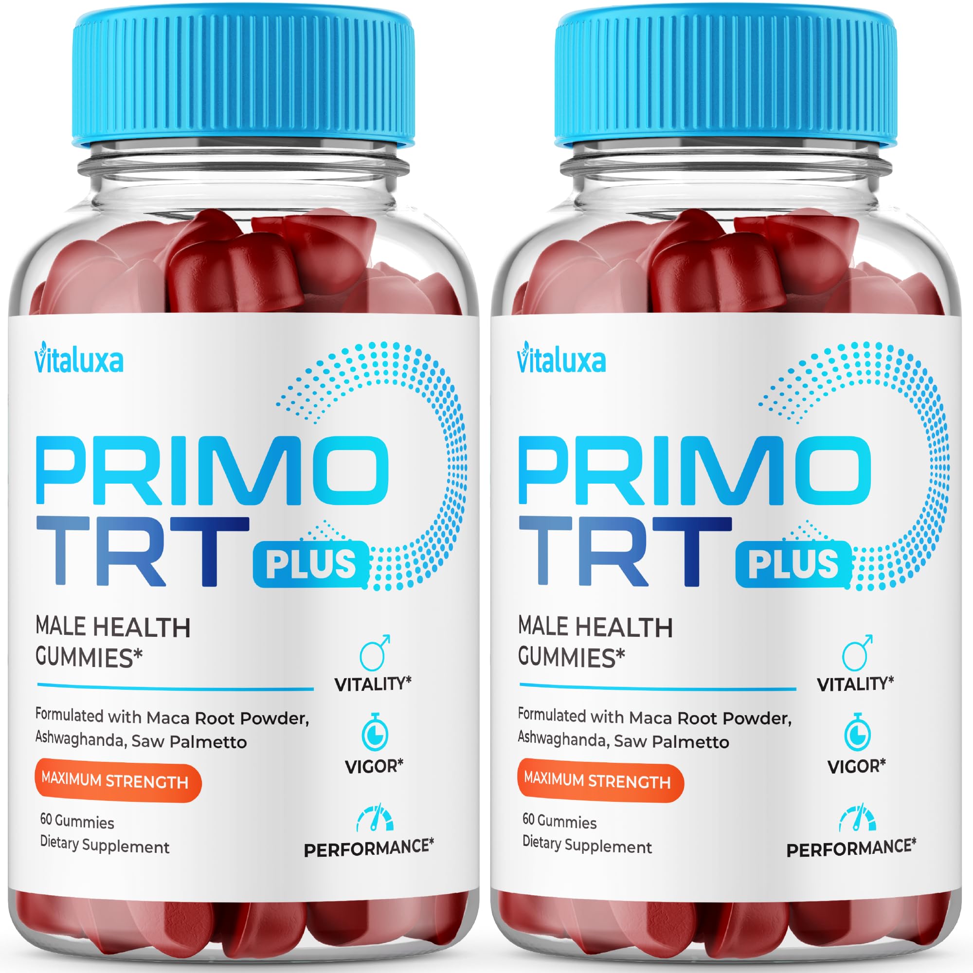 (2 Pack) Primo TRT Gummies, Primo TRT Advanced Performance Blend Supplement, PrimoTRT Try Prime Gomitas Maximum Strength for Males Support for Overall Health Wellness All Natural Ingredients (120 Ct) Vitaluxa uk supplements