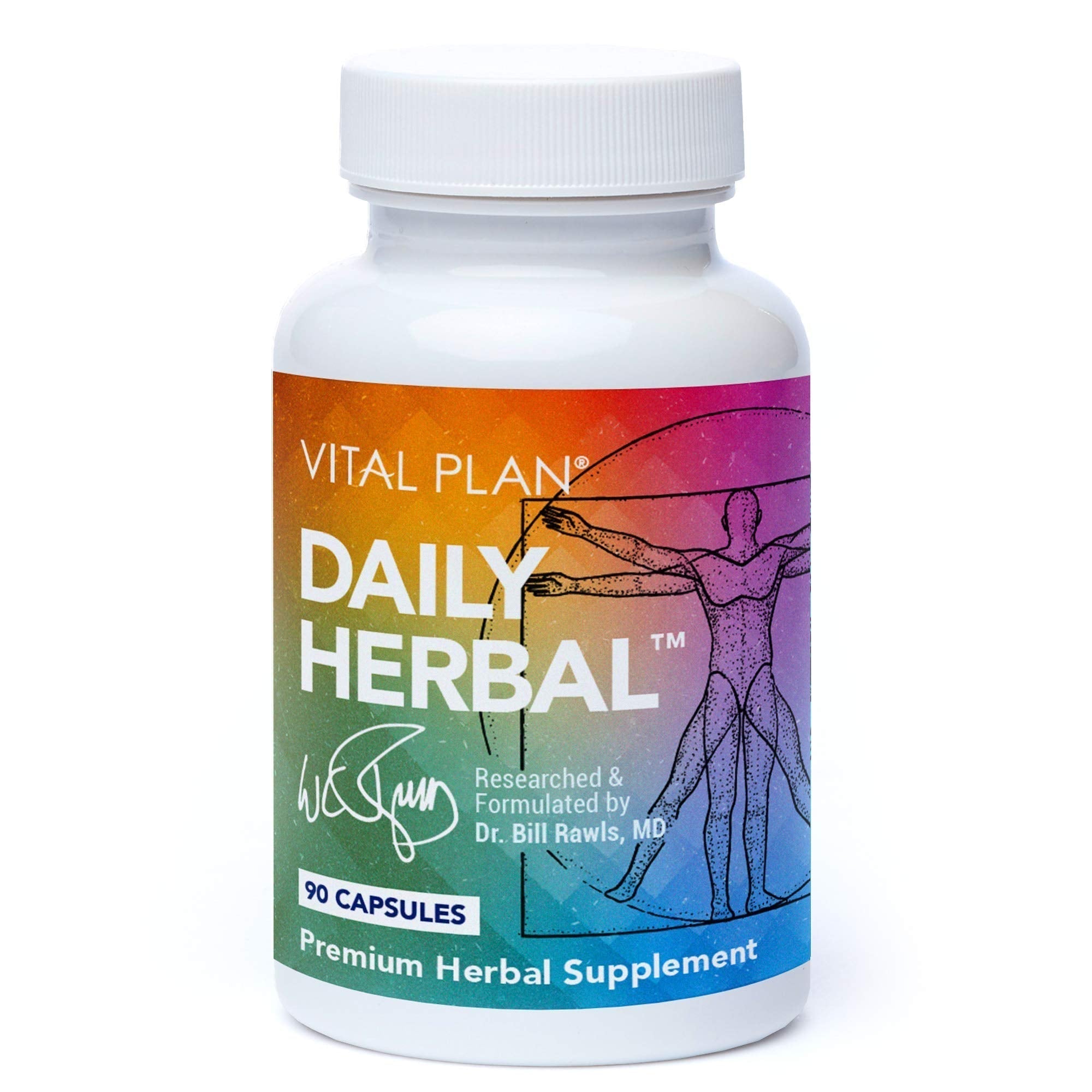 Vital Plan Daily Herbal Supplement by Dr. Bill Rawls – Herbal Immunity Booster for Immune Support, Microbiome Balance & Cell Health — Reishi Mushroom, Turmeric & Rhodiola Vital Plan uk supplements