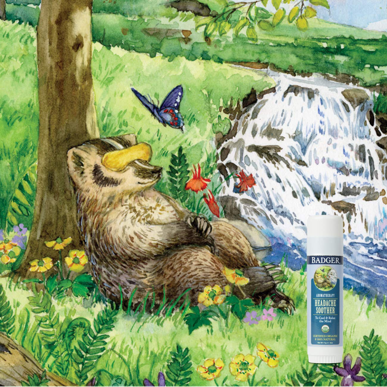 Badger Headache Soother - .6 oz Stick Badger uk supplements