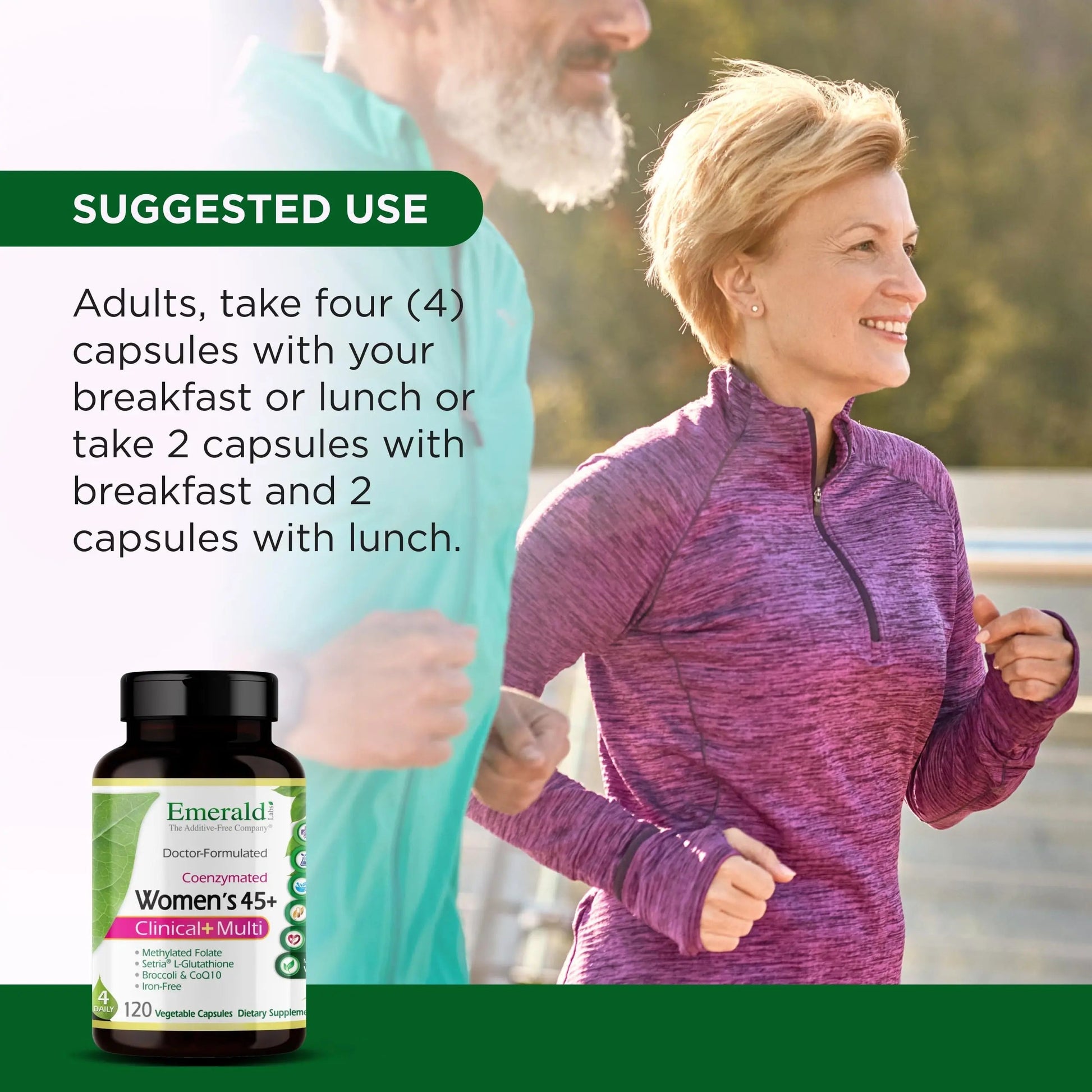 Emerald Labs Women's 45+ Clinical Multi - Multivitamin for Comprehensive Support, Bone & Heart Health* - Designed for Women 45+ Emerald Laboratories uk supplements