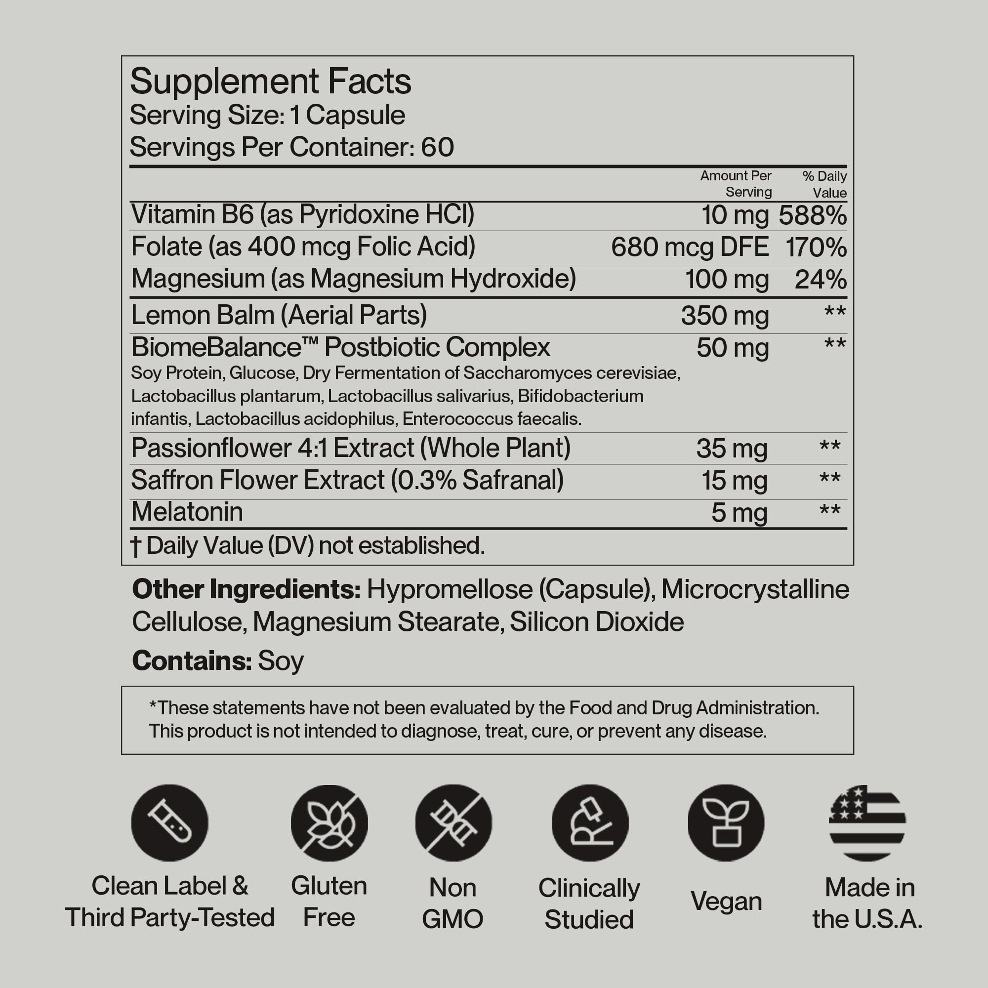 SecondKind Anxiety & Stress Relief Supplement – Saffron & Postbiotic Supplement for Emotional Support – 1000x More Active Ingredients Than Probiotics. Made with BiomeBalance™ in the USA, 60 Capsules SecondKind uk supplements