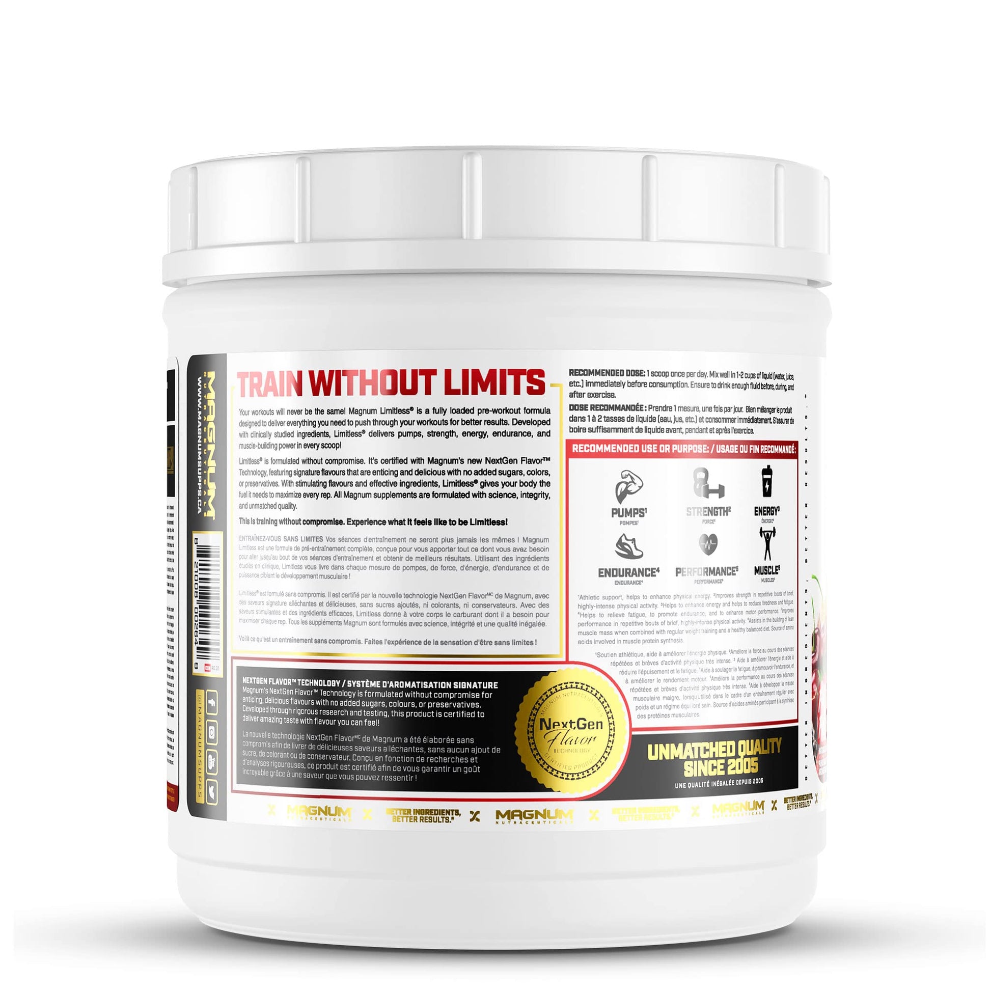 LIMITLESS Magnum 504g - Muscle Workout Powder, Sport Pre Workout for Men and Women LIMITLESS uk supplements