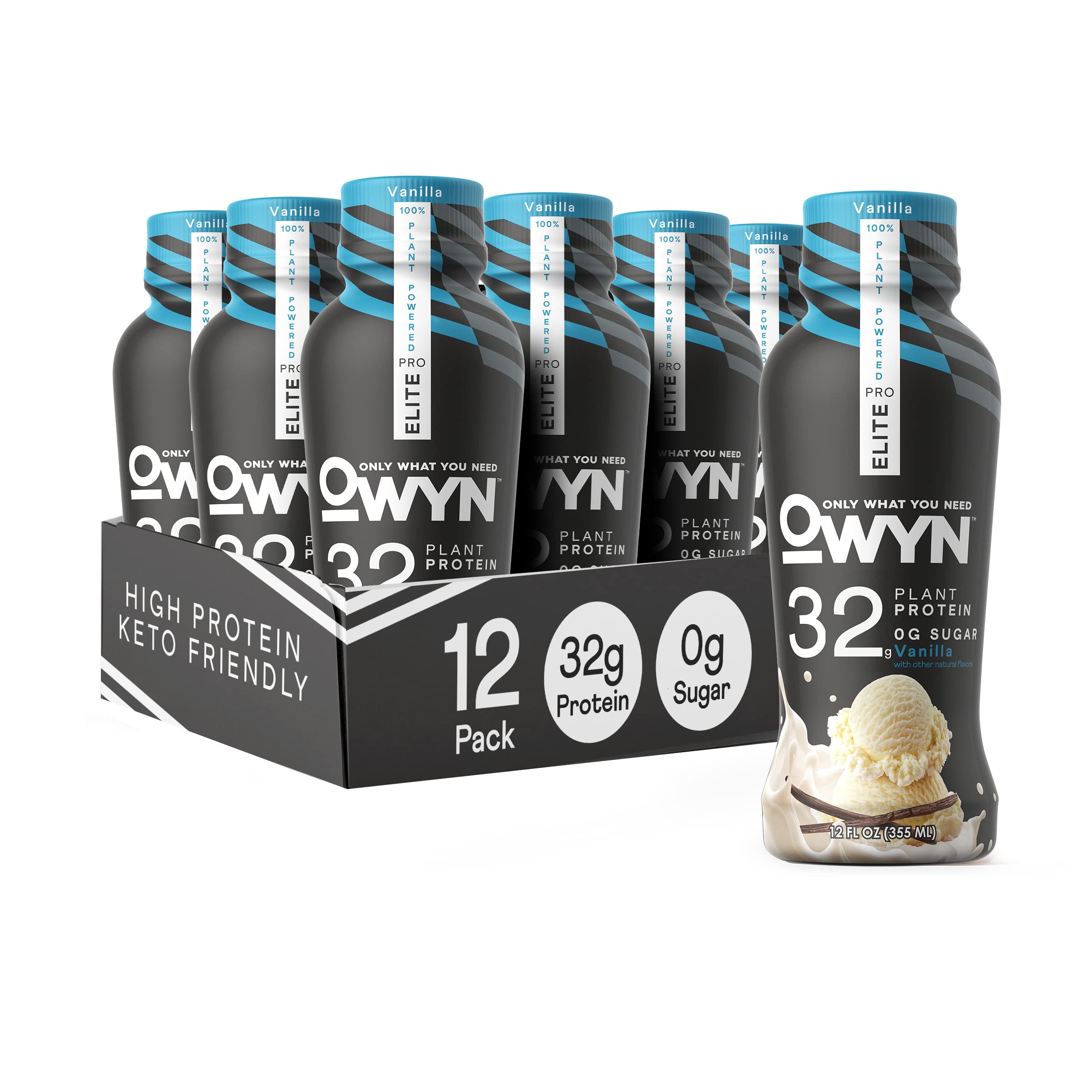 OWYN Only What You Need Pro Elite Vegan Plant Based High Protein Shake, Vanilla OWYN Only What You Need uk supplements