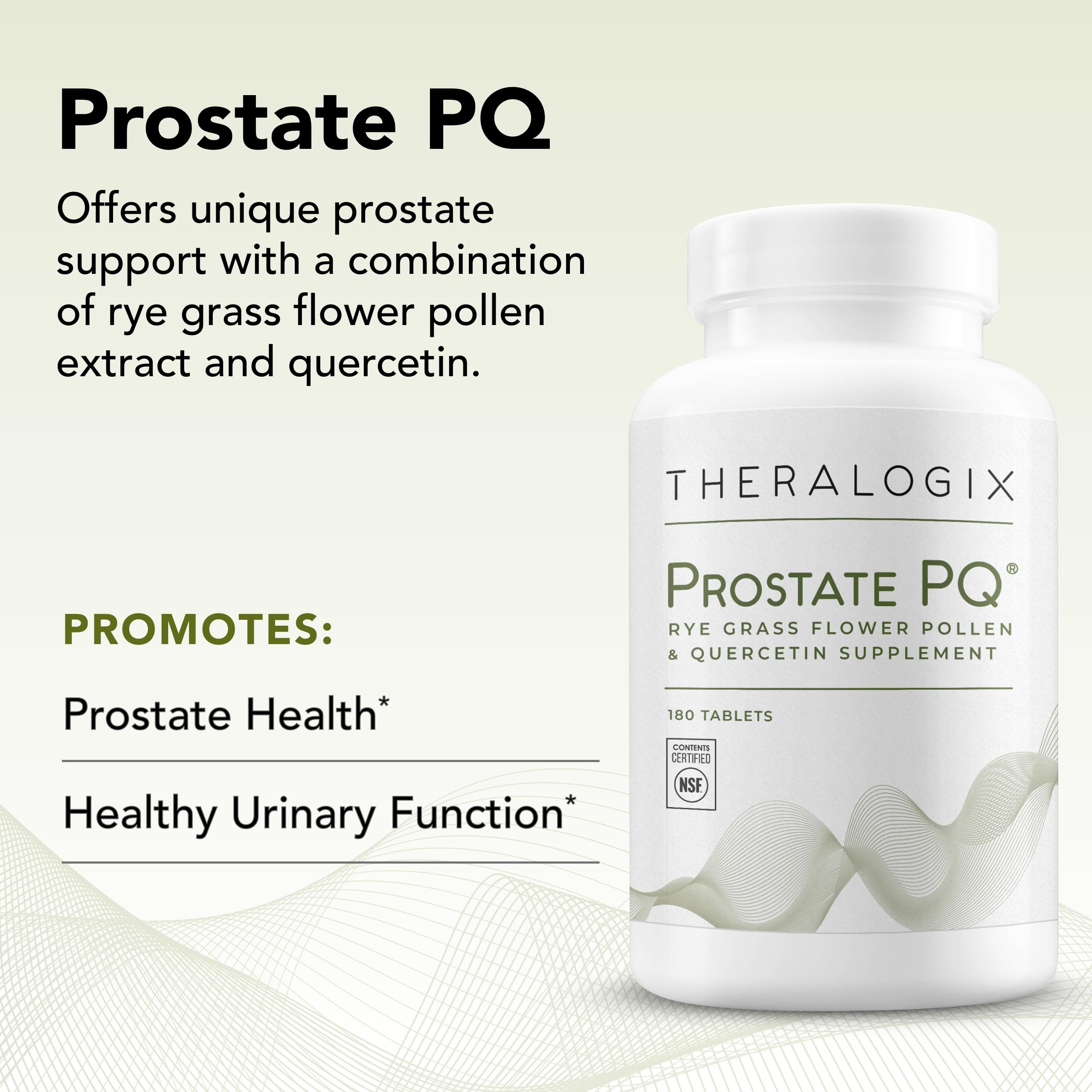 Theralogix Prostate PQ - Rye Grass Pollen Extract & Quercetin Supplement - 90-Day Theralogix uk supplements