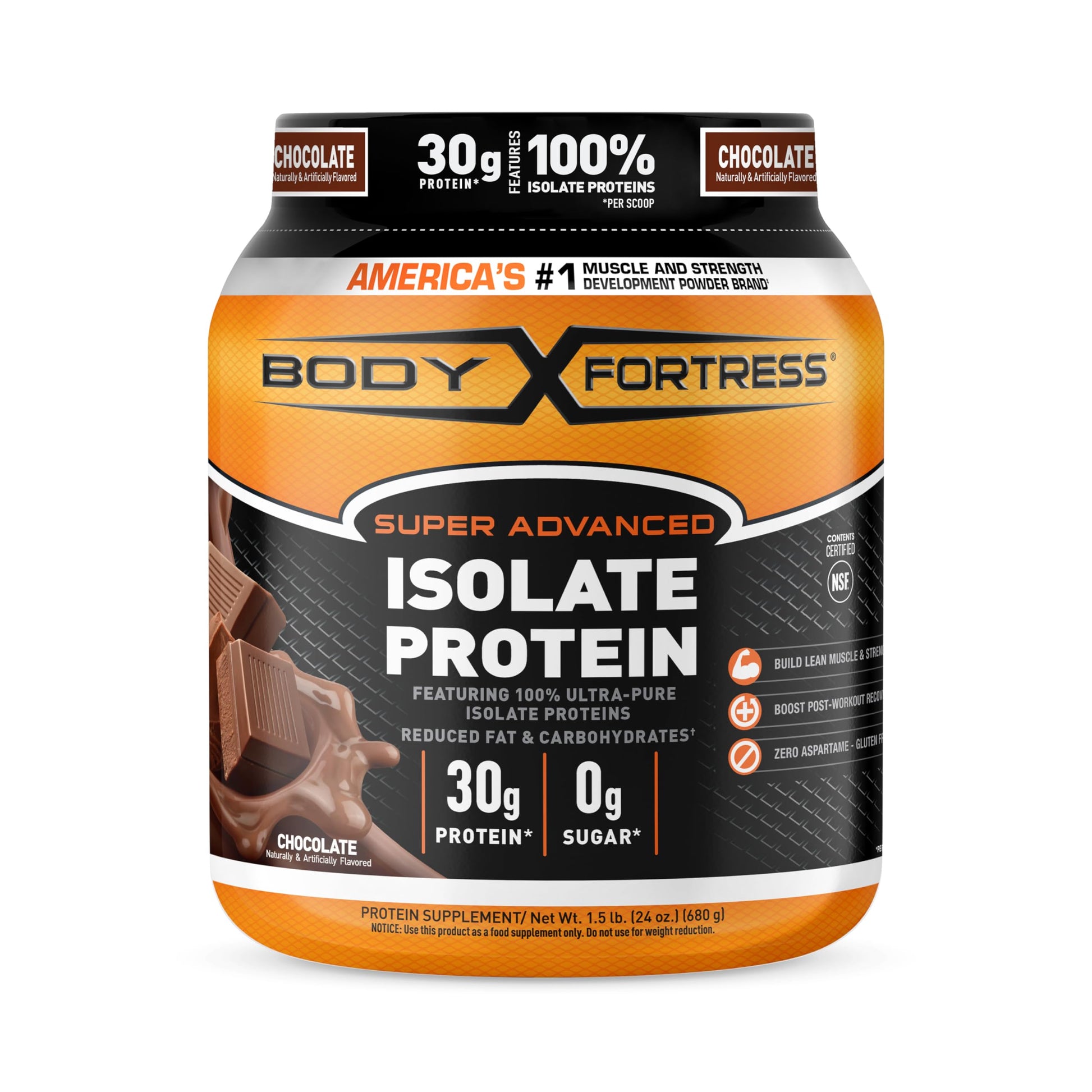 Body Fortress Super Advanced Isolate Protein, Chocolate Protein Powder Supplement Body Fortress uk supplements