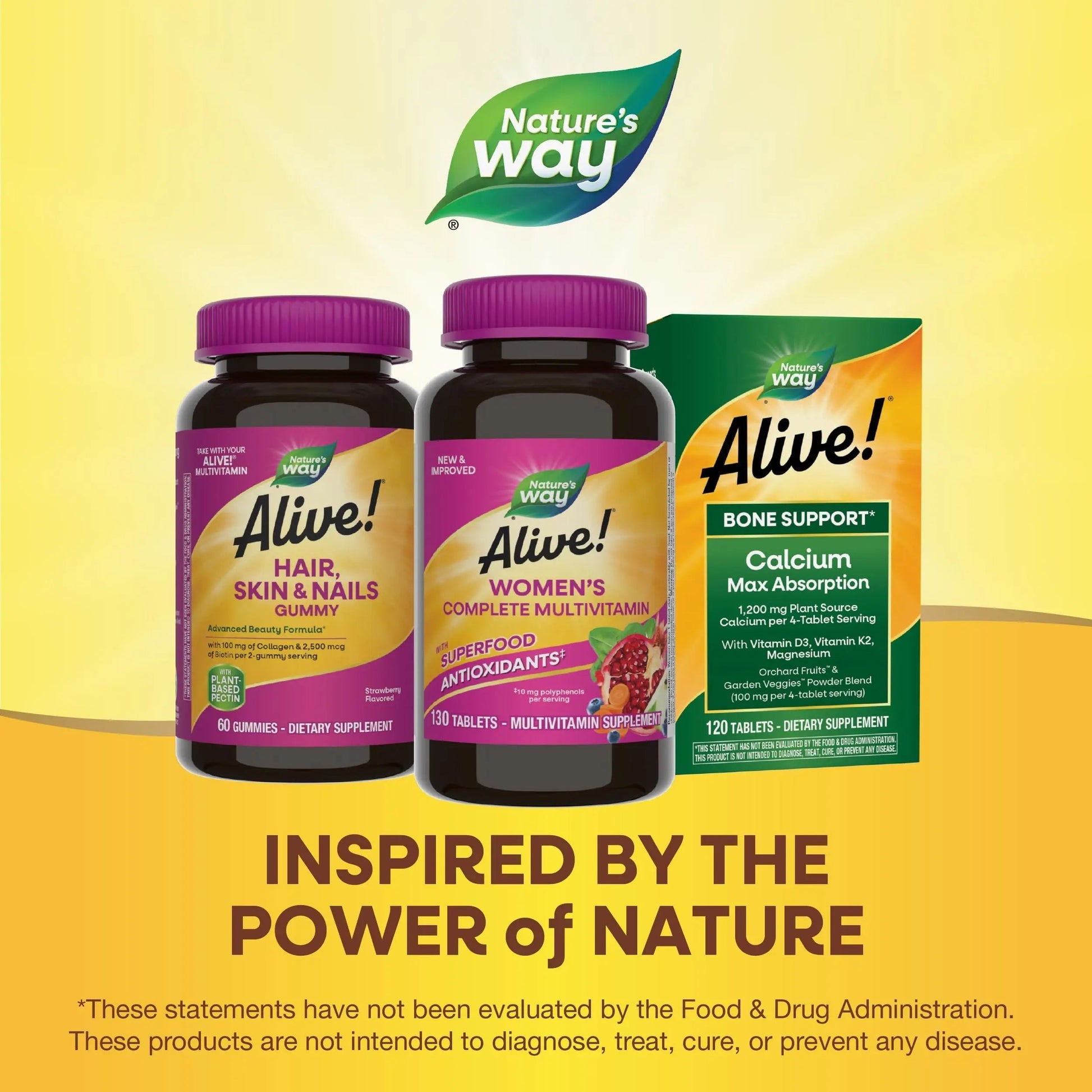 Nature's Way Alive! Daily Complete Multivitamin for Women, Supports Energy Metabolism, Hair, Skin & Nails*, B-Vitamins, Superfood Antioxidants Nature's Way uk supplements