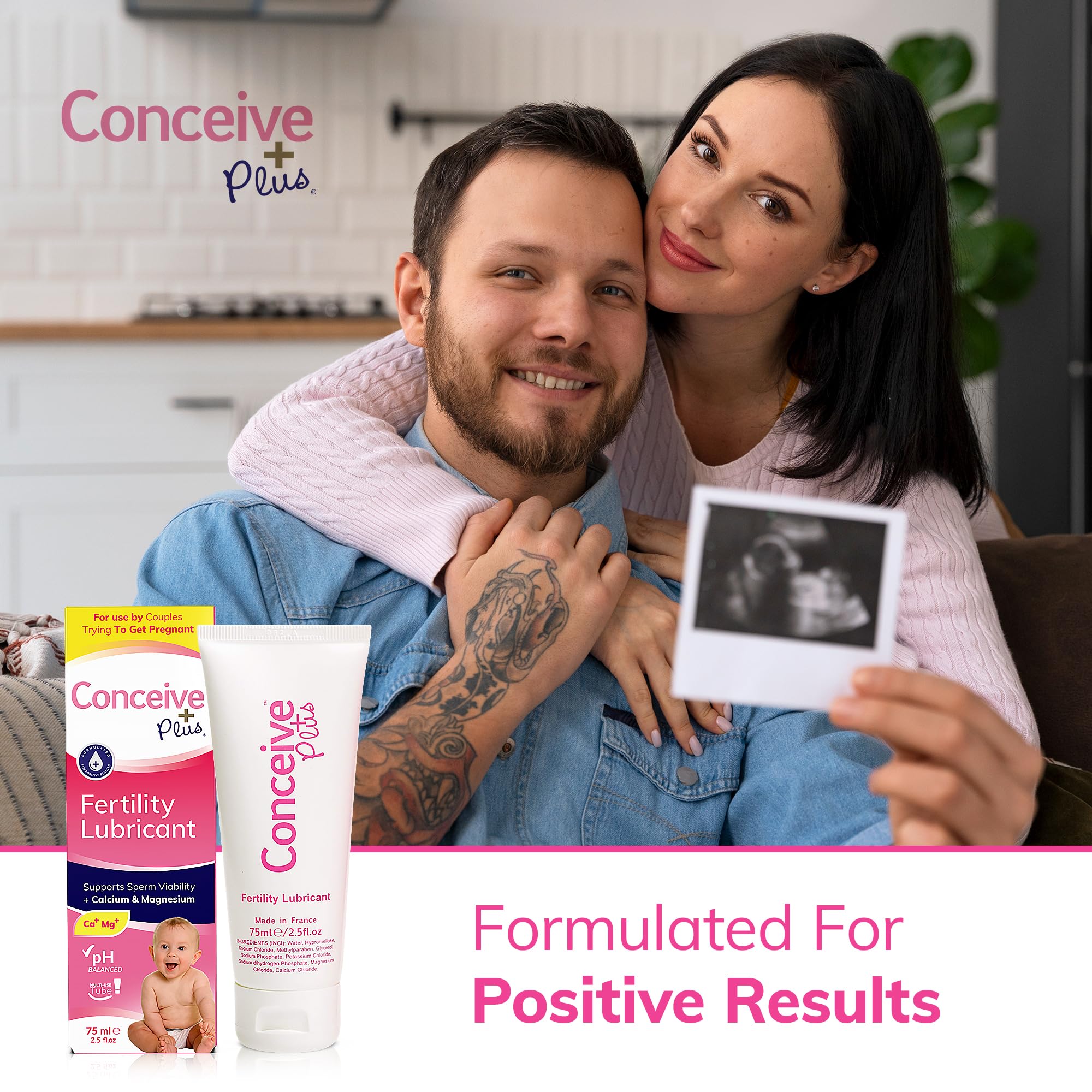 Conceive Plus Fertility Lubricant - Fertility Friendly Lube for Couples Trying to Conceive, 75ml / 2.5 fl oz CONCEIVE PLUS uk supplements