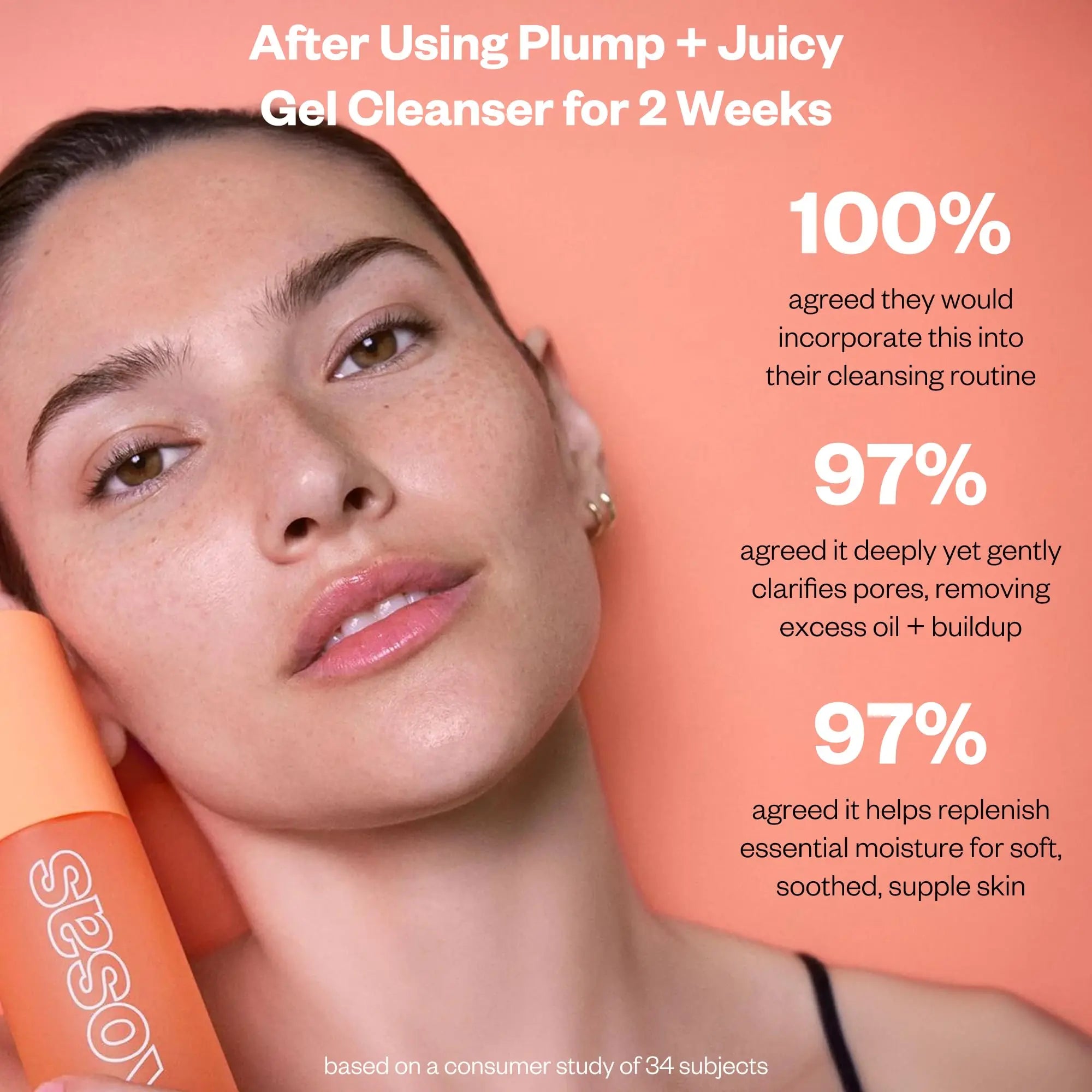 Kosas Plump + Juicy Comfy Clean Gel Cleanser –Hydrating Face Wash for All Skin Types, Deep Clean & Moisturize, Soap & Sulfate Free, with Hyaluronic Acid, Panthenol & Beta Glucan Kosas uk supplements