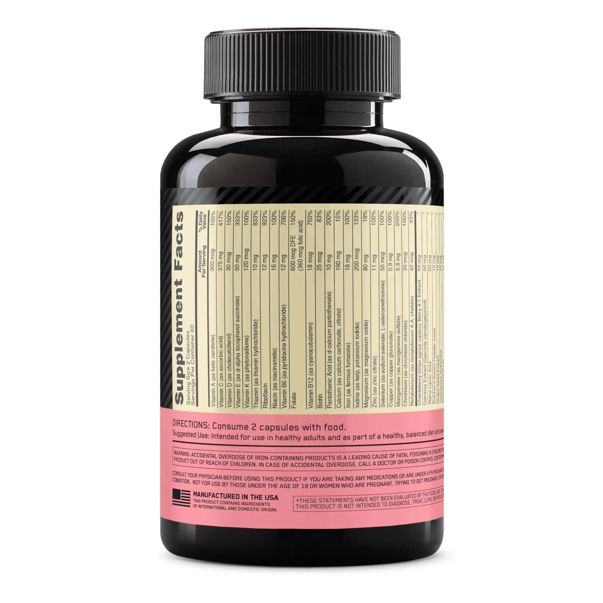 Optimum Nutrition Opti-Women, Vitamin C, Zinc and Vitamin D for Immune Support Womens Daily Multivitamin Supplement with Iron, Capsules, 120 Count Optimum Nutrition uk supplements