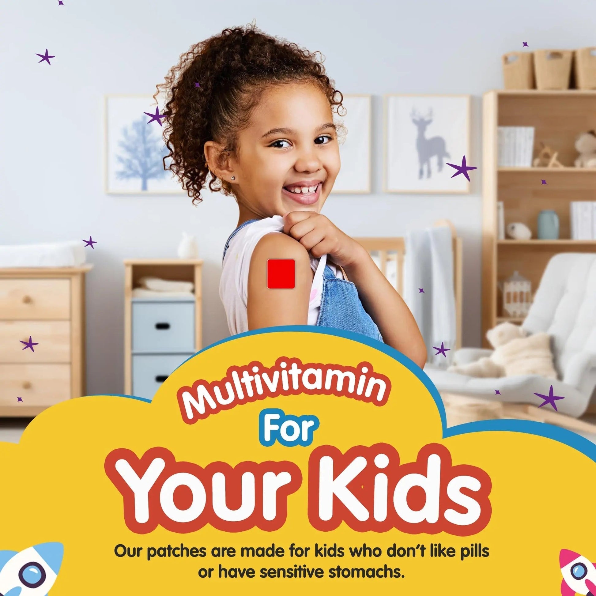 SAMARCHAD Kids Multivitamin Patches Daily Vitamin Patch for Children Natural, Sugar-Free No Swallowing Immune & Growth Support SAMARCHAD uk supplements