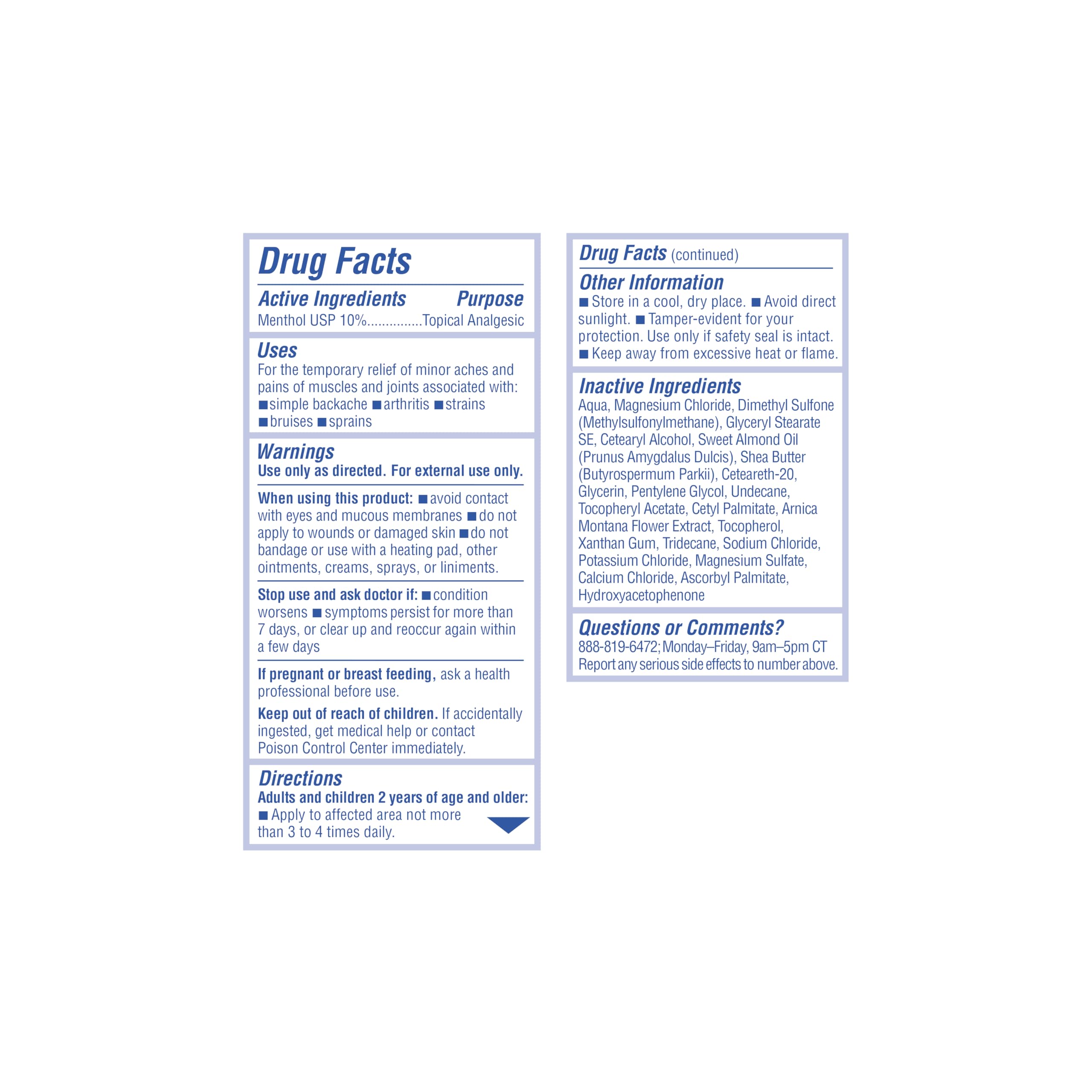 ASUTRA Muscle Pain Relief Cream, Cooling Menthol with Moisturizing Magnesium and Arnica Montana Oil, 3.4 oz ASUTRA uk supplements