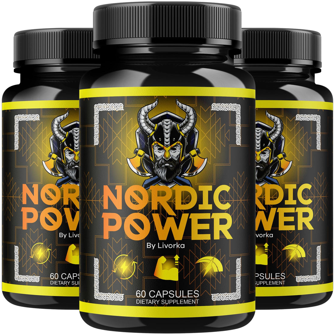 (3 Pack) Nordic Power Capsules - Official Nordic Power for Men, Advanced Formula Nordic Power Pills for Men, All Natural Premium Supplement Support Nordic Power Review, 180 Capsules for 3 Months LIVORKA uk supplements