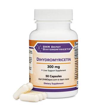 Dihydromyricetin (DHM) 50 Capsules, 300mg, Liver Support Supplement (Third Party Double Wood Supplements uk supplements